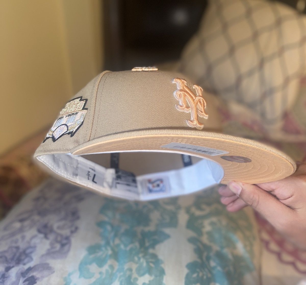 Hat Club × MLB × New Era Exclusive camel peach New York Mets final season fitted hat Size ONE SIZE - 4 Thumbnail