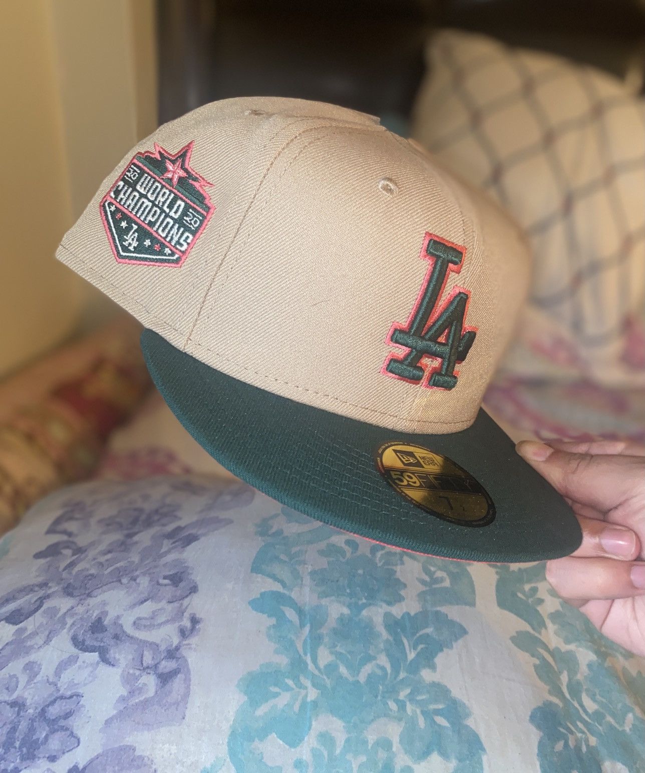 Hat Club × MLB × New Era Exclusive Los Angeles Dodgers forest 2 tone fitted hat Size ONE SIZE - 1 Thumbnail