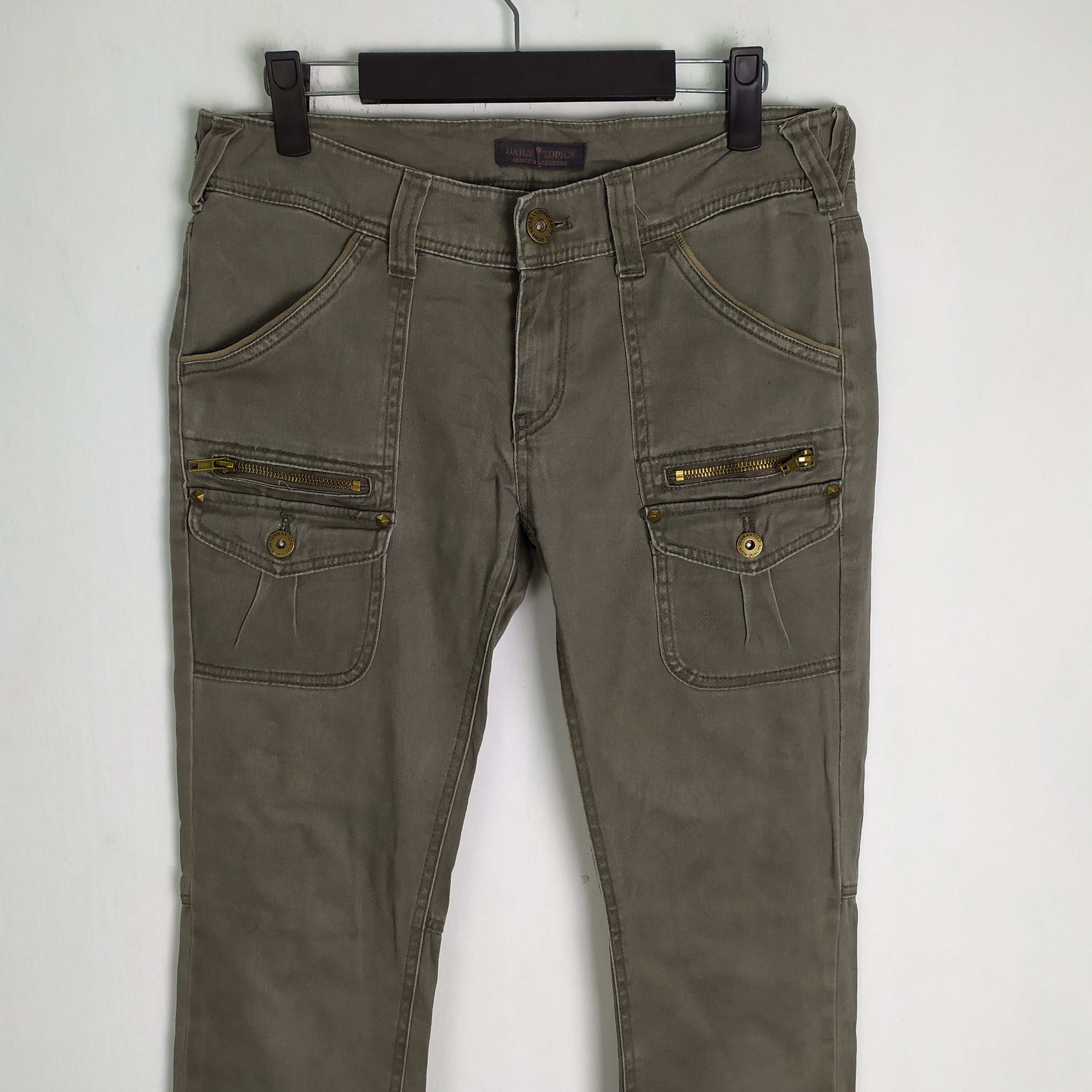Japanese Brand DAILY TOPIC SKINNY CARGO PANTS/BUSH PANTS/TACTICAL PANTS Size US 28 / EU 44 - 2 Thumbnail