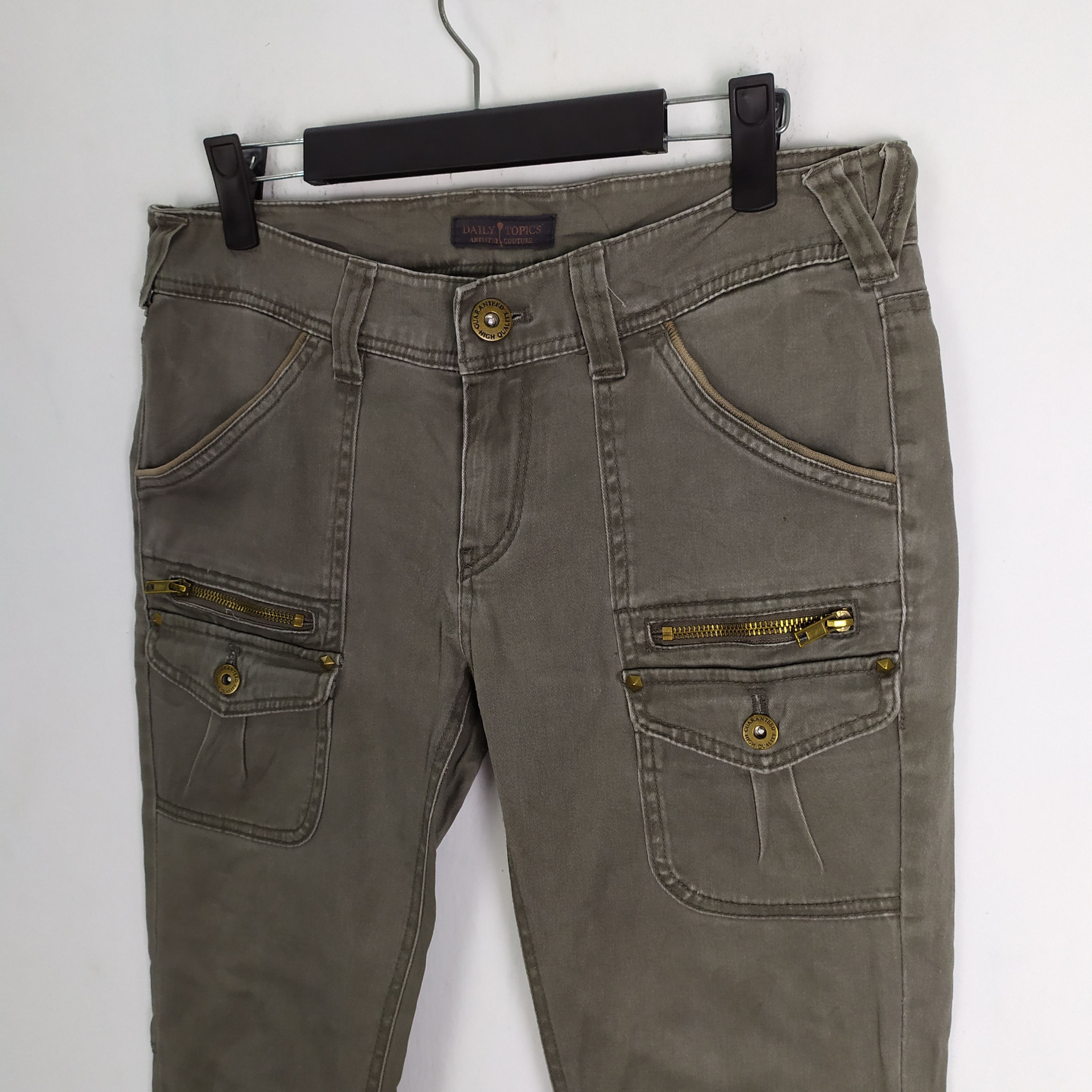 Japanese Brand DAILY TOPIC SKINNY CARGO PANTS/BUSH PANTS/TACTICAL PANTS Size US 28 / EU 44 - 4 Thumbnail