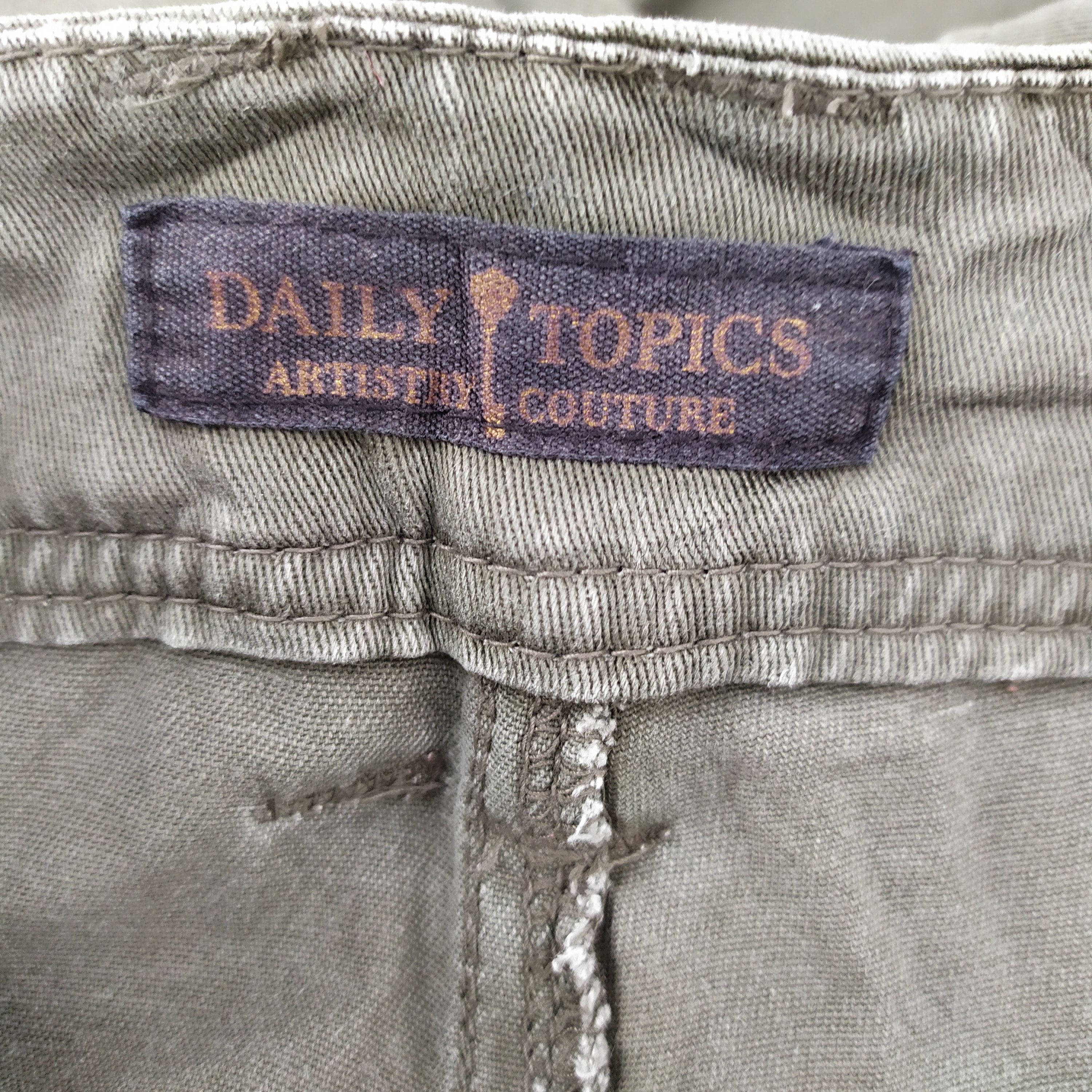 Japanese Brand DAILY TOPIC SKINNY CARGO PANTS/BUSH PANTS/TACTICAL PANTS Size US 28 / EU 44 - 10 Thumbnail