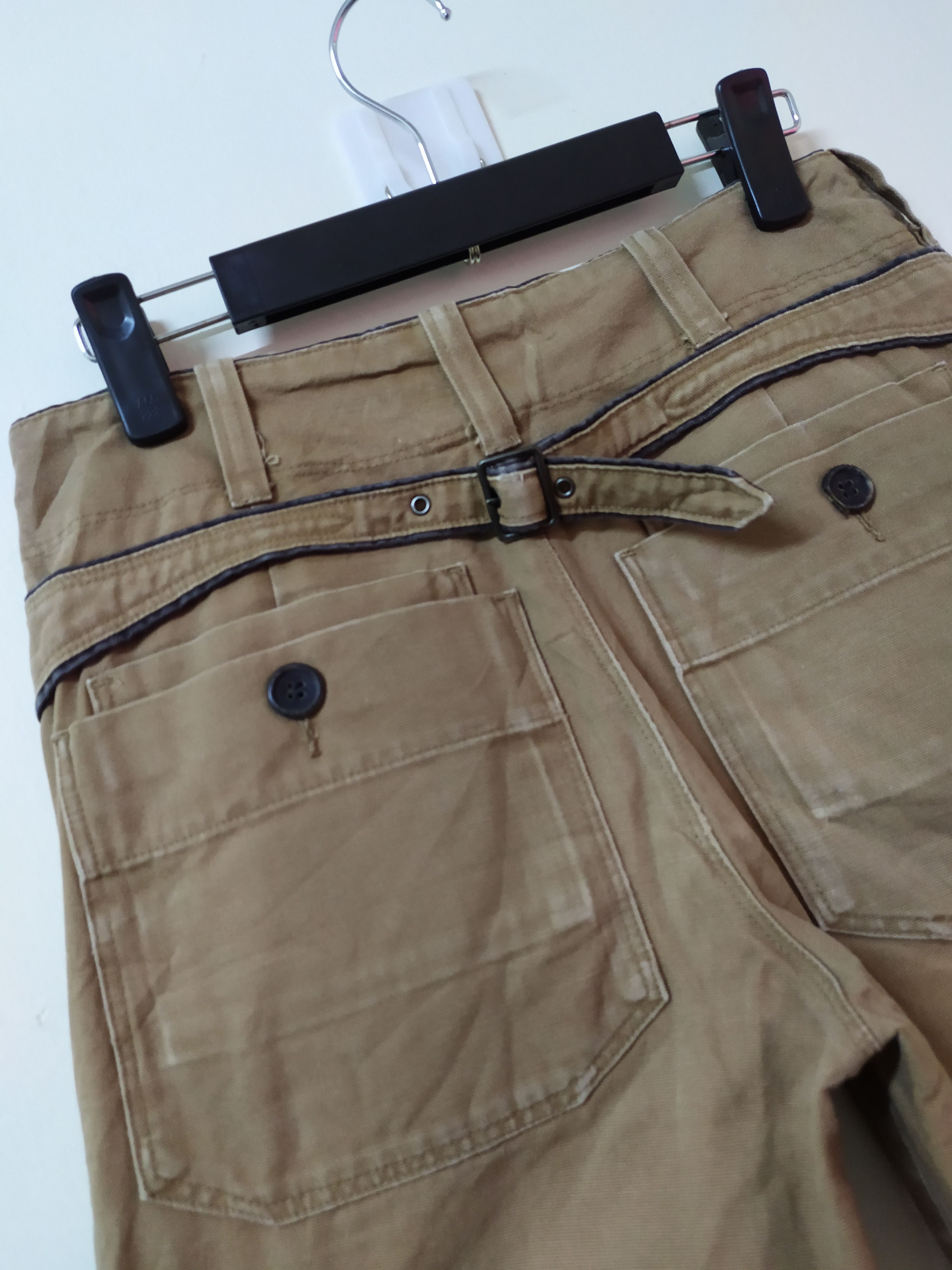 Paul Smith PAUL SMITH FADED CARGO PANTS/TACTICAL PANTS Size US 28 / EU 44 - 9 Thumbnail