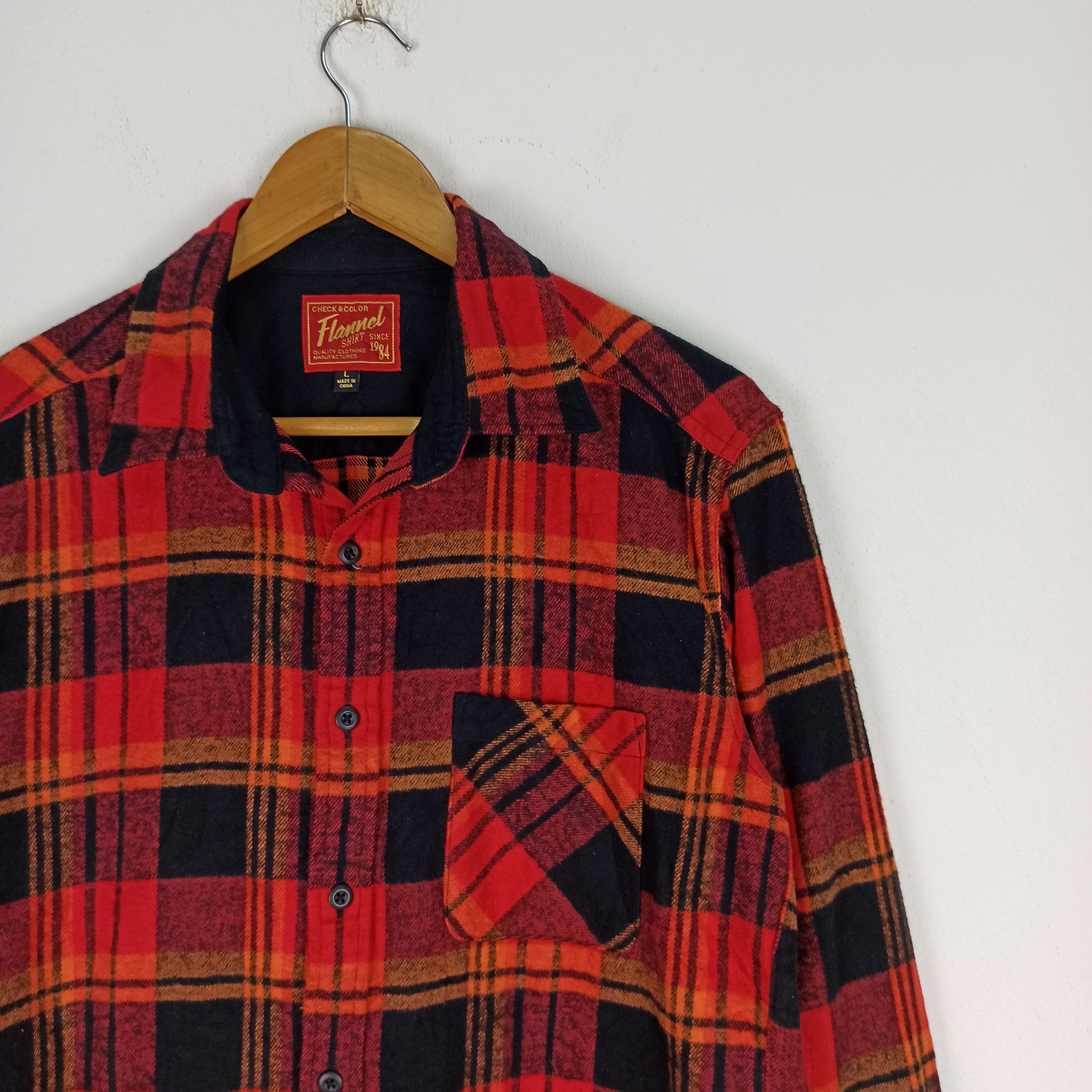 Flannel Rare🔥 Uniqlo Flannel Long Sleeve japan style Size US L / EU 52-54 / 3 - 2 Thumbnail