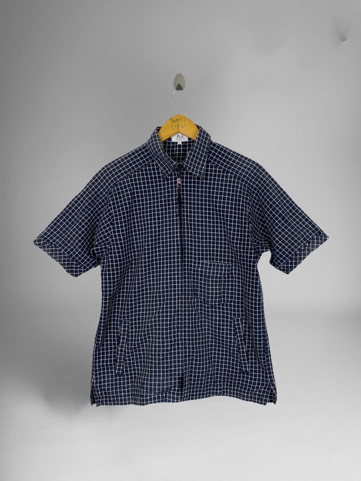 image of Shirt Button Ups Alexander Julian With Single Pocket in Blue, Men's (Size Large)
