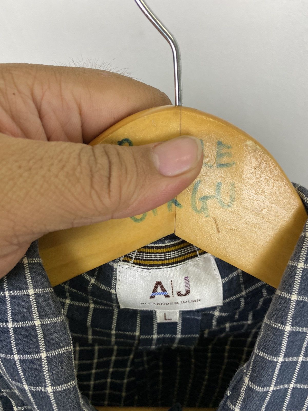 Alexander Julian × Designer × Flannel SHIRT BUTTON UPS ALEXANDER JULIAN WITH SINGLE POCKET Size US L / EU 52-54 / 3 - 4 Thumbnail