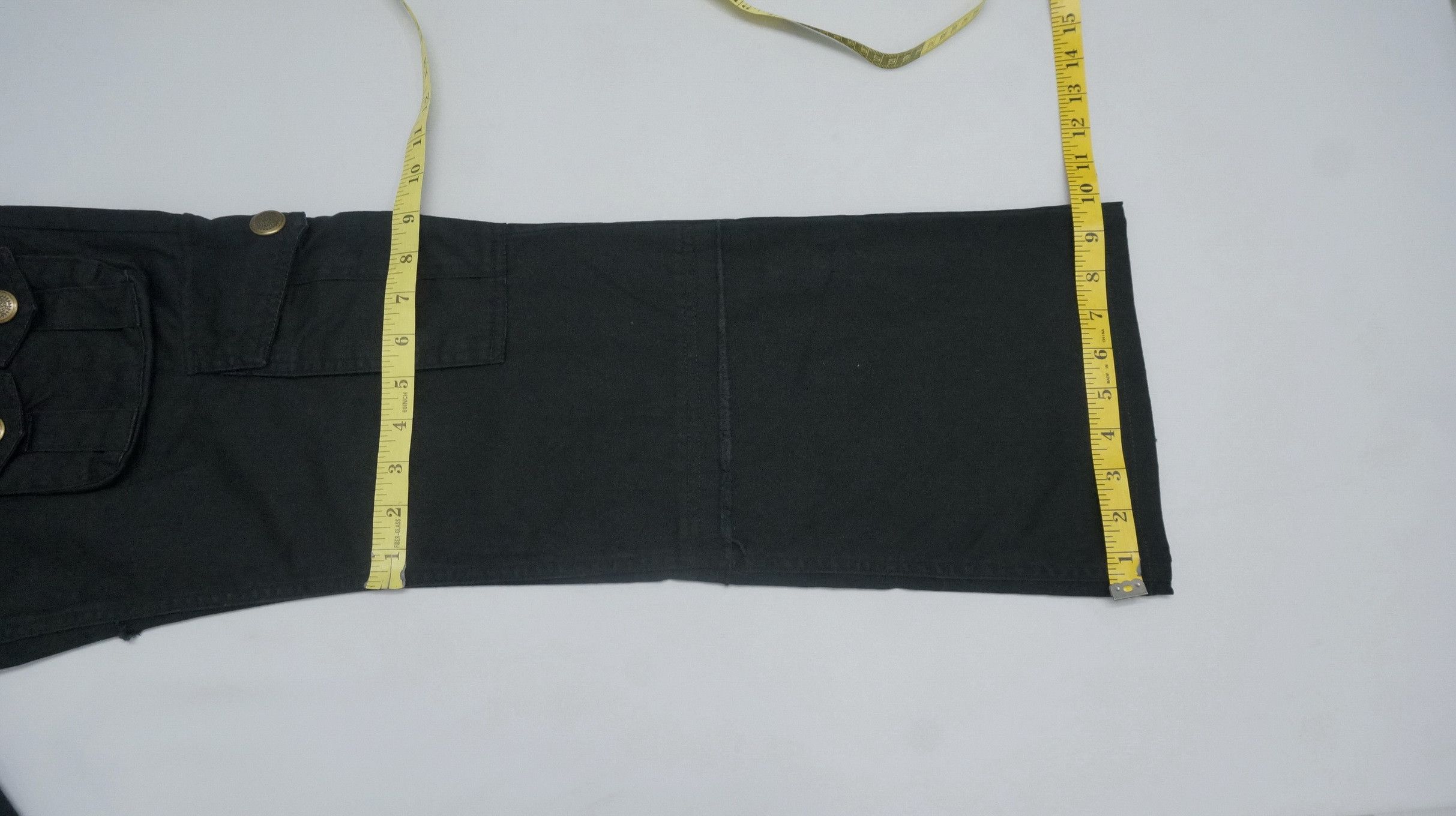 Japanese Brand 🇯🇵 ROOT THREE 🇯🇵 Low Rise Flared Leg Black Cargo Pants Size US 30 / EU 46 - 20 Thumbnail