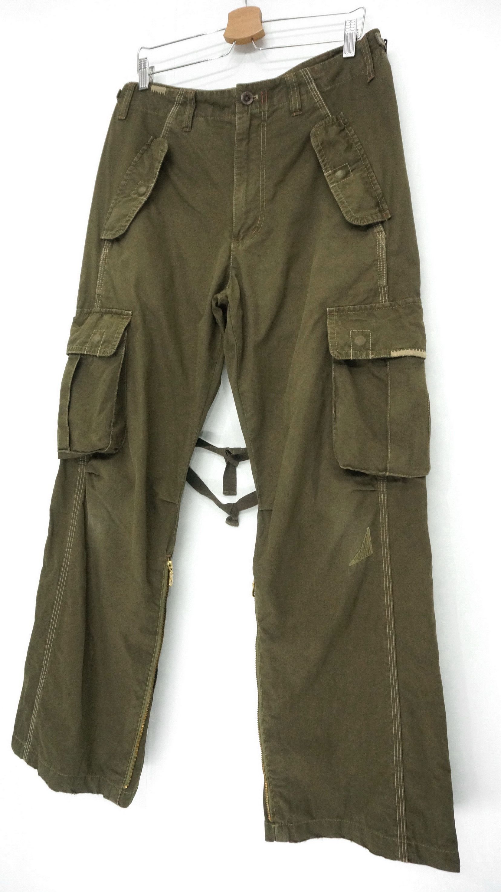 Other Fire! Japanese Bondage Military Cargo Pants Size US 33 - 4 Thumbnail