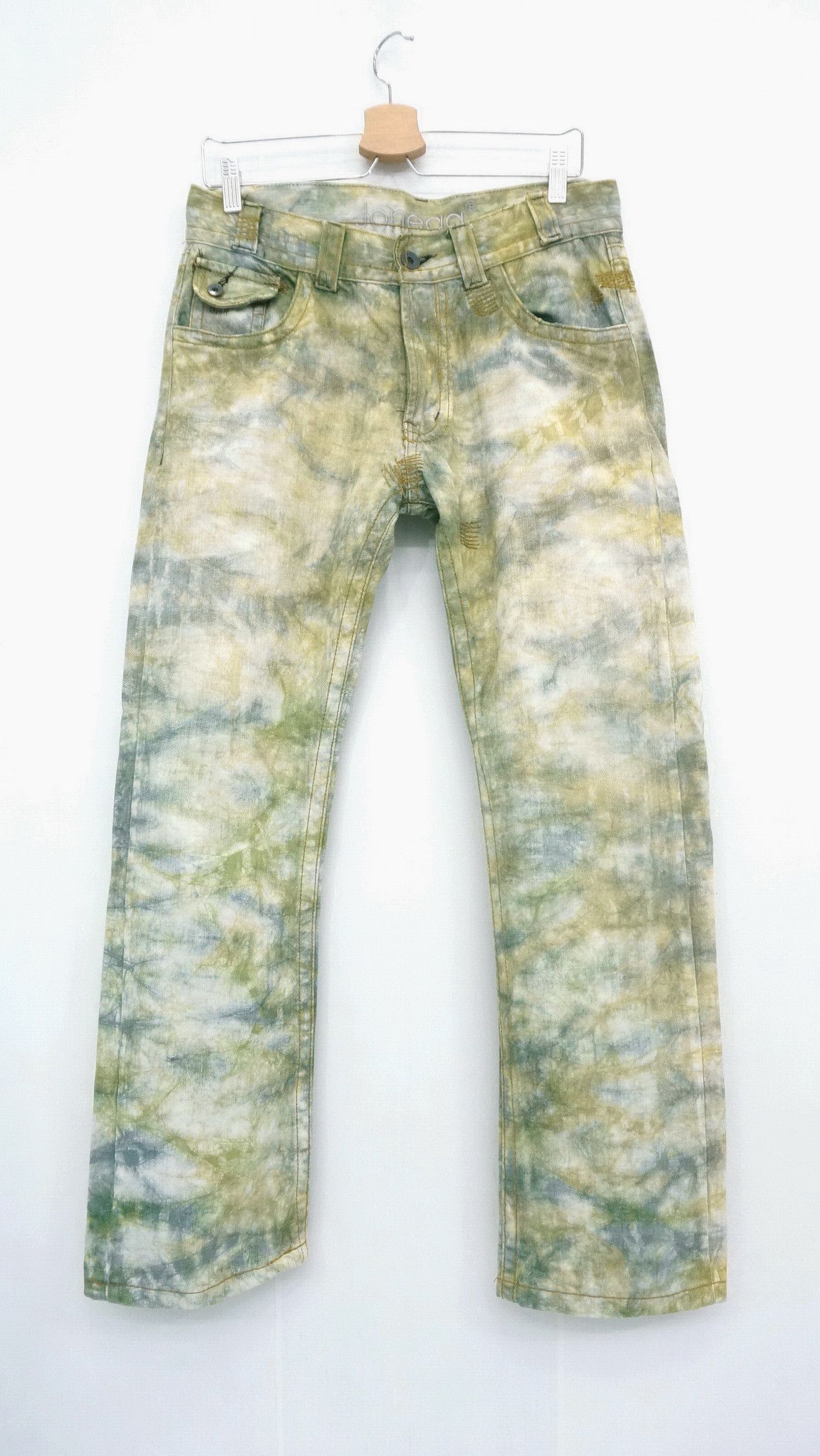 Grailed Dope! JONEAA Tie Dye Camo Abstract Short Rise Slim Jeans Size US 31 - 1 Thumbnail