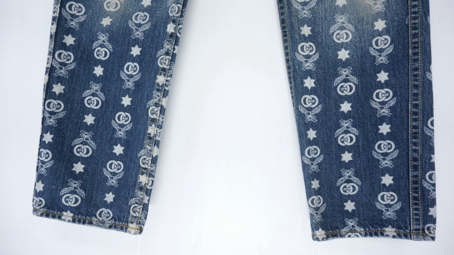 Japanese Brand Rare! CO & LU Japan Monogram Jeans Size US 30 / EU 46 - 6 Thumbnail