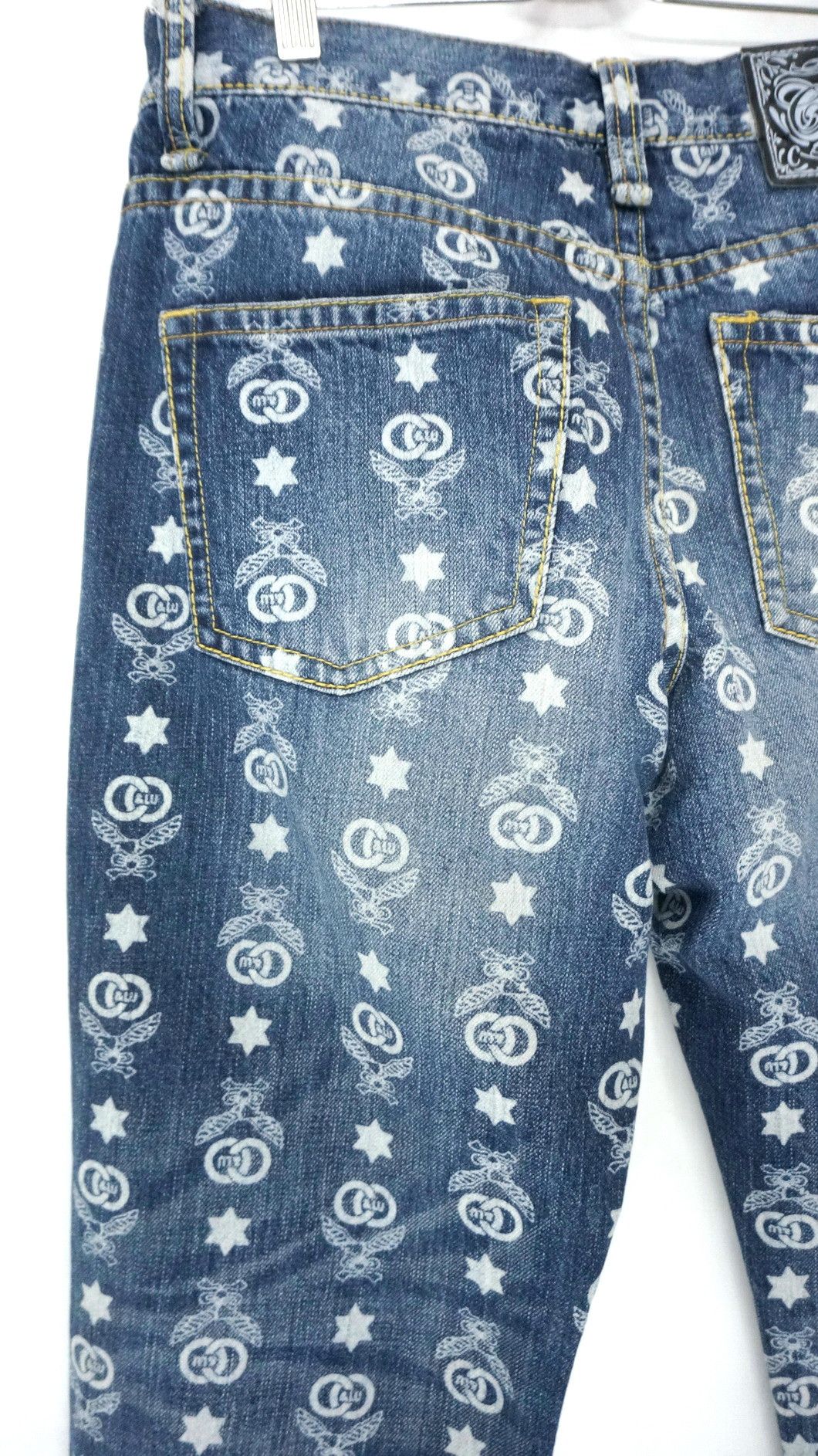 Japanese Brand Rare! CO & LU Japan Monogram Jeans Size US 30 / EU 46 - 7 Thumbnail