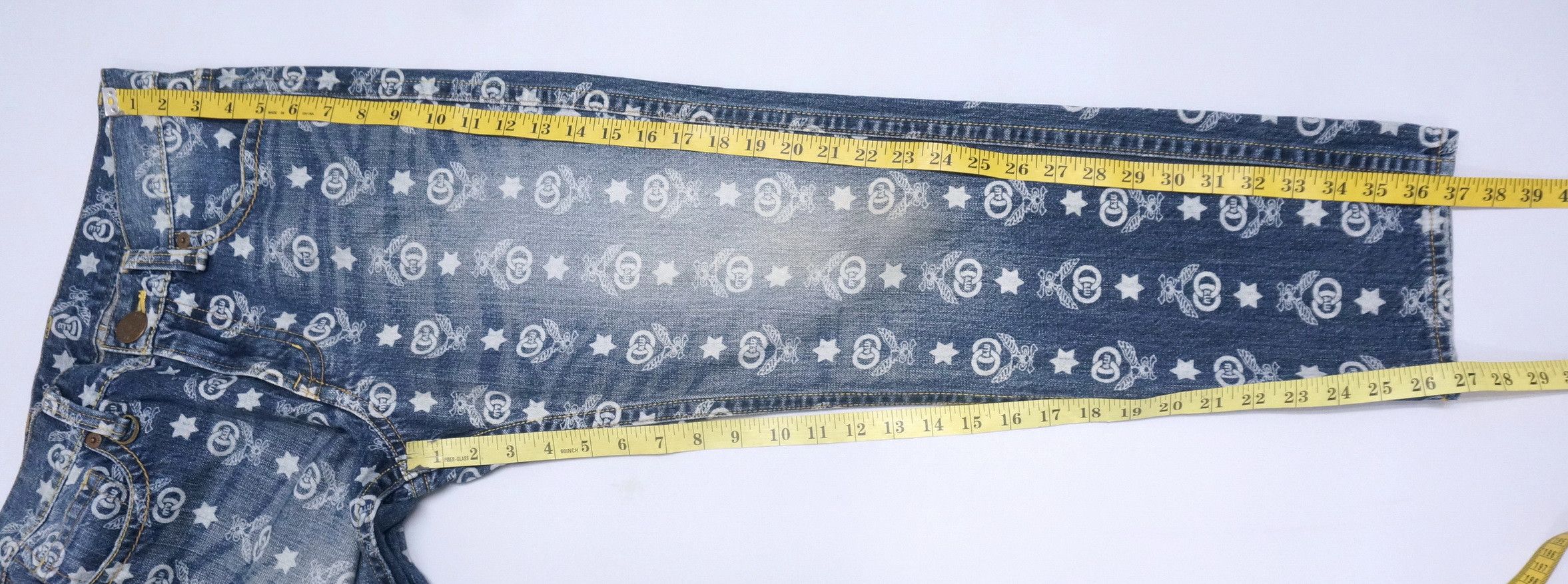 Japanese Brand Rare! CO & LU Japan Monogram Jeans Size US 30 / EU 46 - 15 Thumbnail