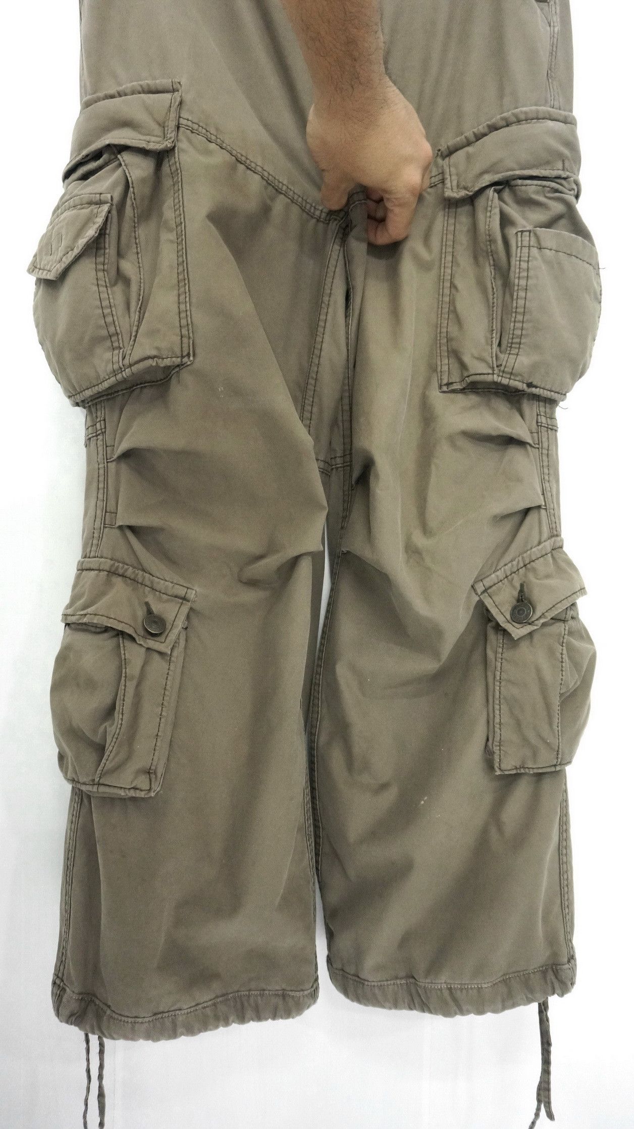 Japanese Brand Vintage R&G Worn out Multi Nine Pocket Tactical Cargo Pants Size US 31 - 9 Thumbnail