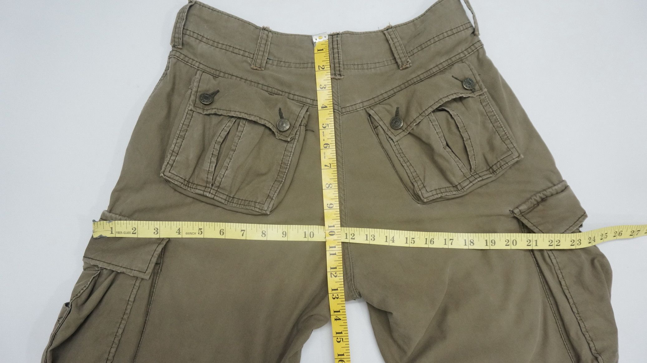 Japanese Brand Vintage R&G Worn out Multi Nine Pocket Tactical Cargo Pants Size US 31 - 20 Thumbnail