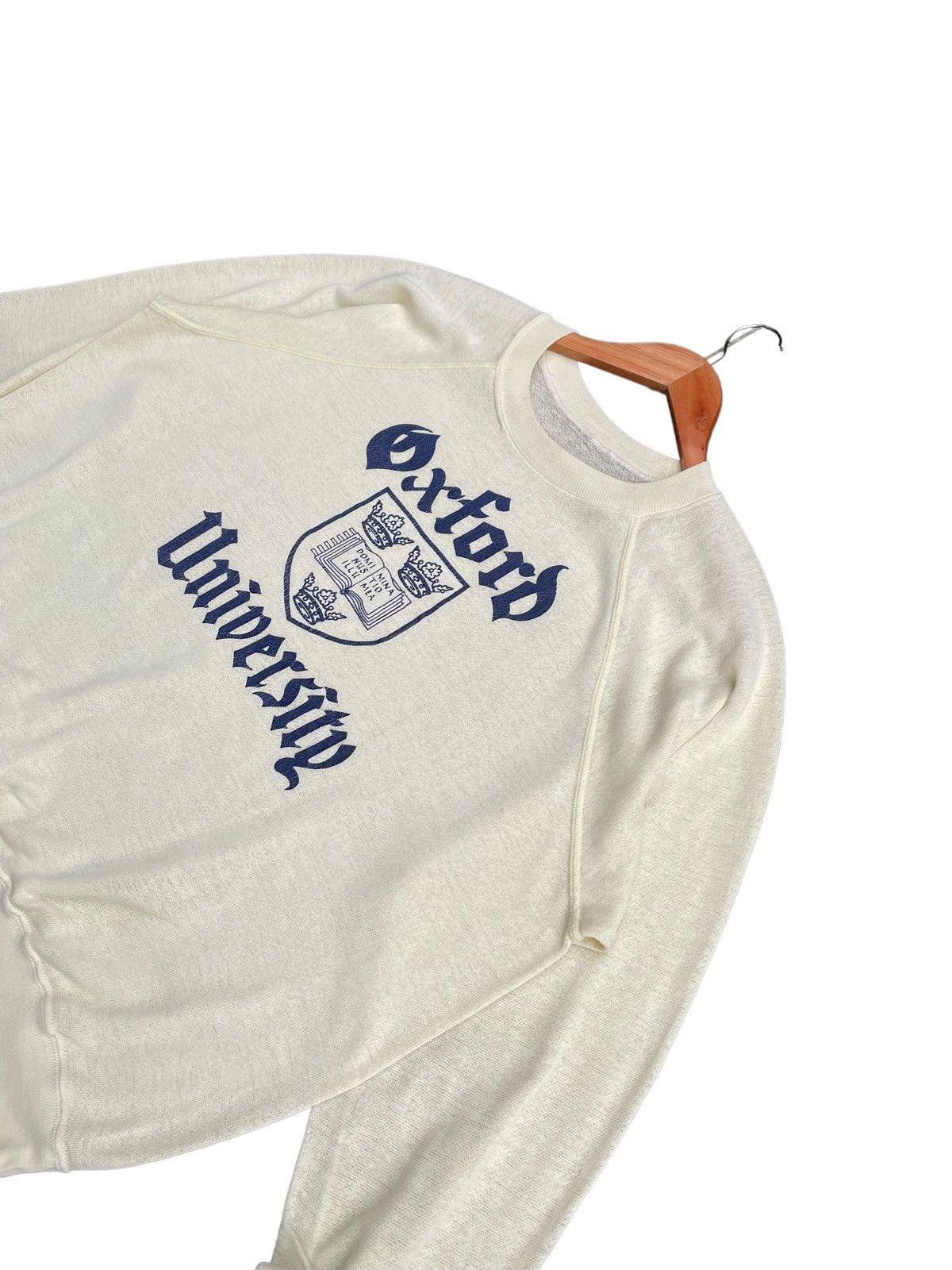 Vintage Vintage Paperthin Oxford University Crewneck Size US XL / EU 56 / 4 - 4 Thumbnail