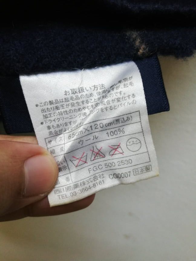 Burberry Rare BURBERRY Scarf Muffler Blue Colour Size ONE SIZE - 4 Thumbnail