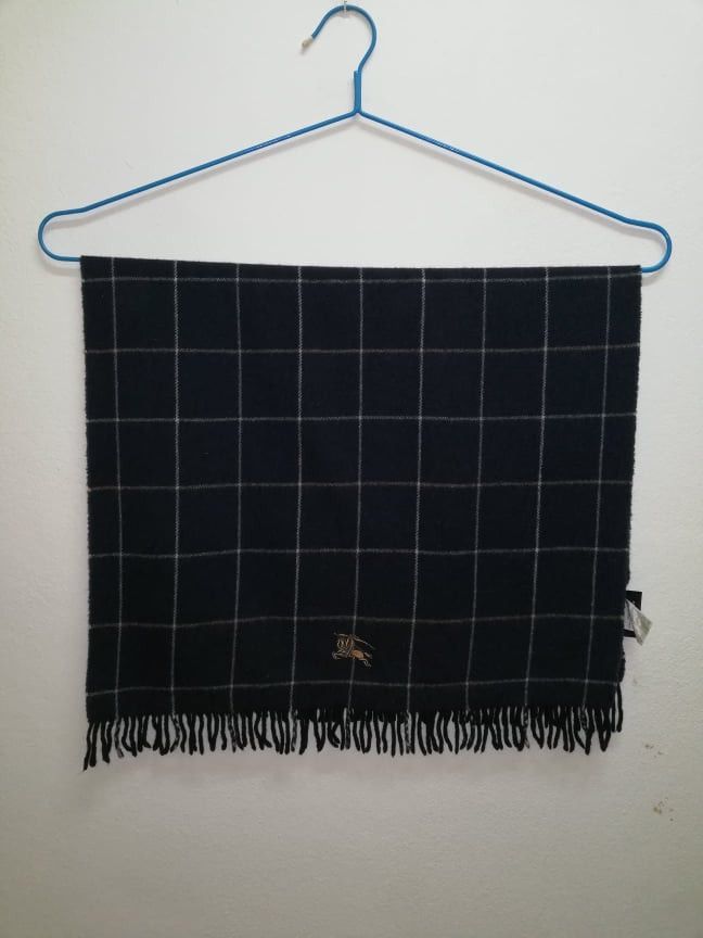Burberry Rare BURBERRY Scarf Muffler Blue Colour Size ONE SIZE - 1 Thumbnail