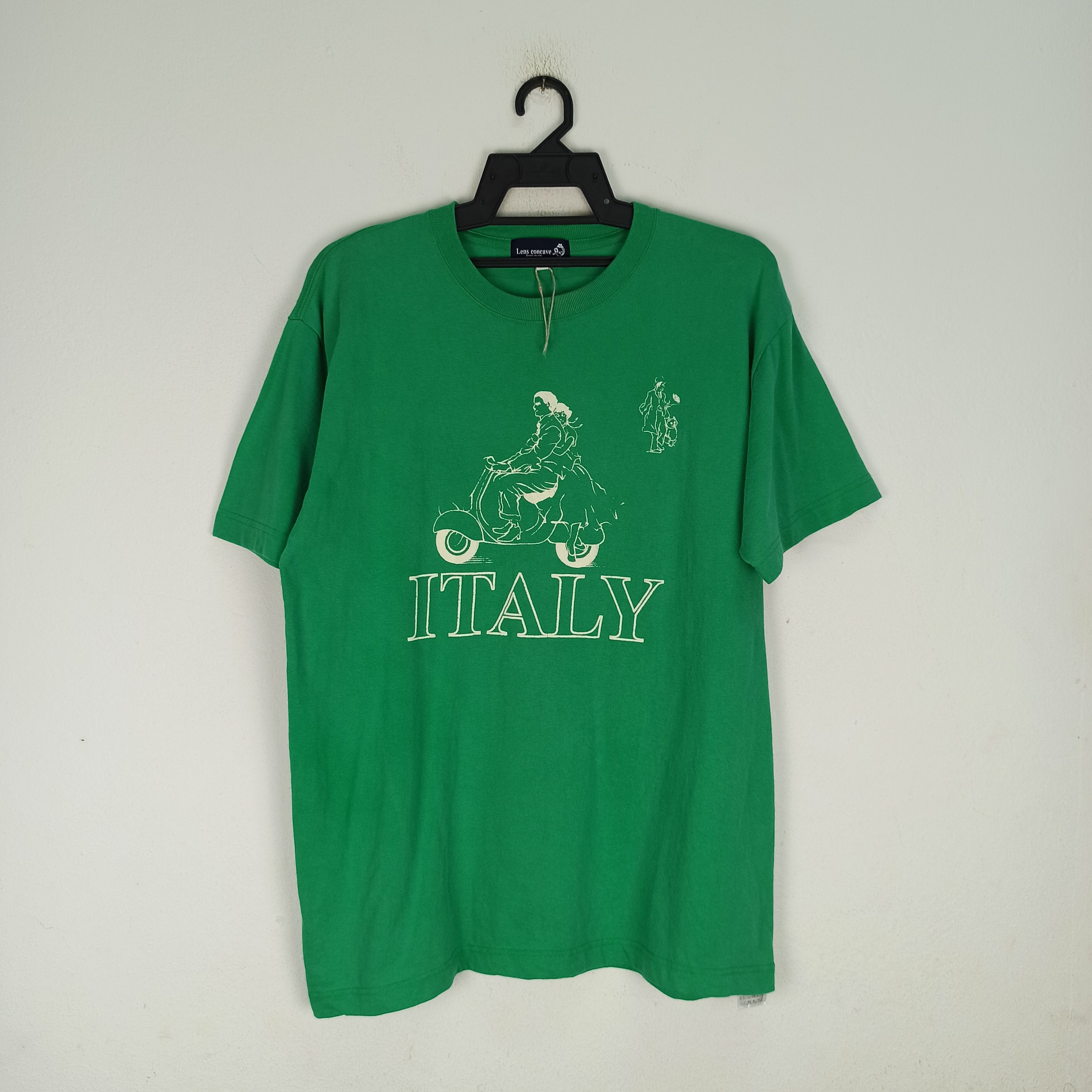 Japanese Brand Designer Italy Lens Concave Tshirt Nice Condition Size US L / EU 52-54 / 3 - 1 Thumbnail