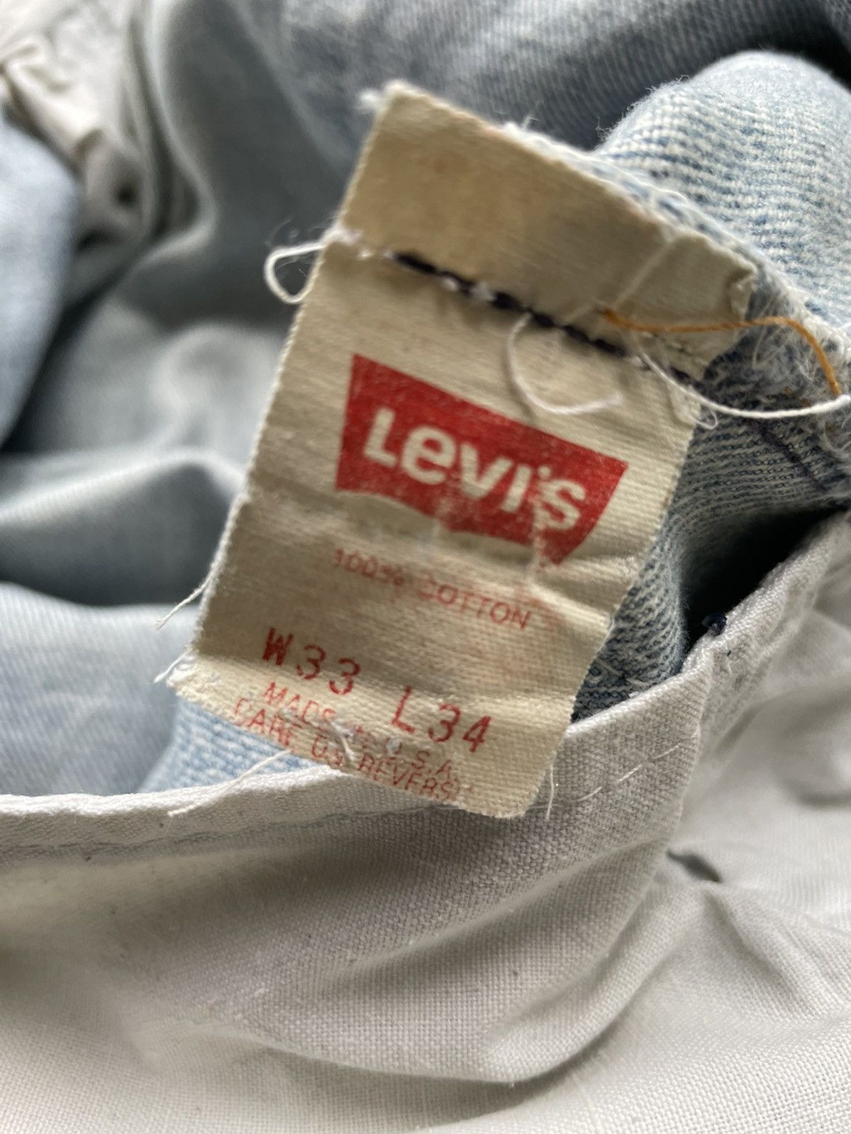 Levi's × Vintage Levi’s 501 e 1993 Usa Aging Custom Piece Size US 32 / EU 48 - 17 Thumbnail