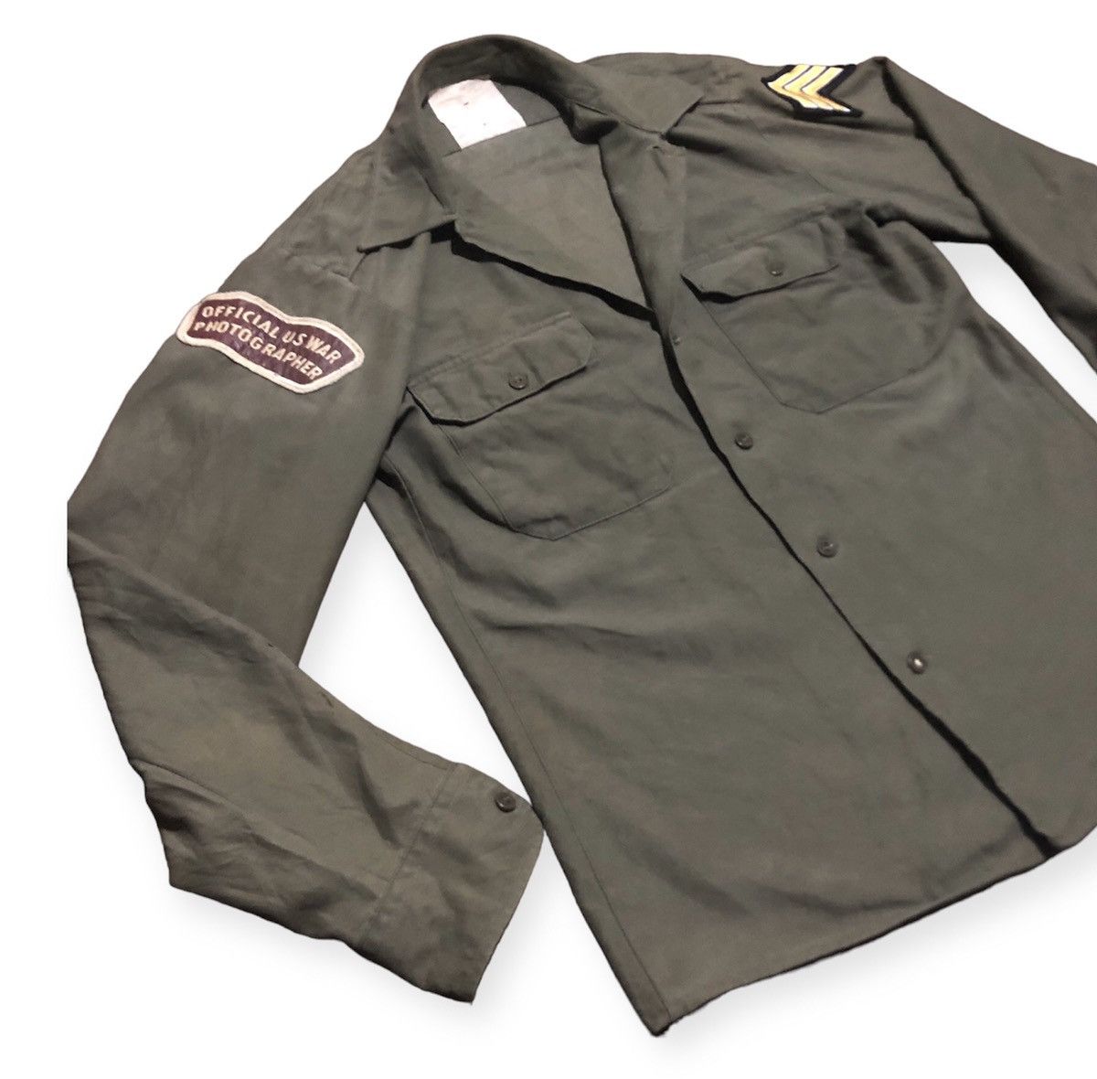 Rare Vintage Army shirt / Official US war Photographer