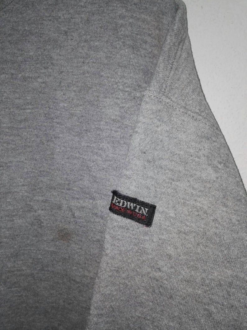 Edwin Vintage Edwin Plain Grey Sweatshirt (338) Size US L / EU 52-54 / 3 - 2 Thumbnail