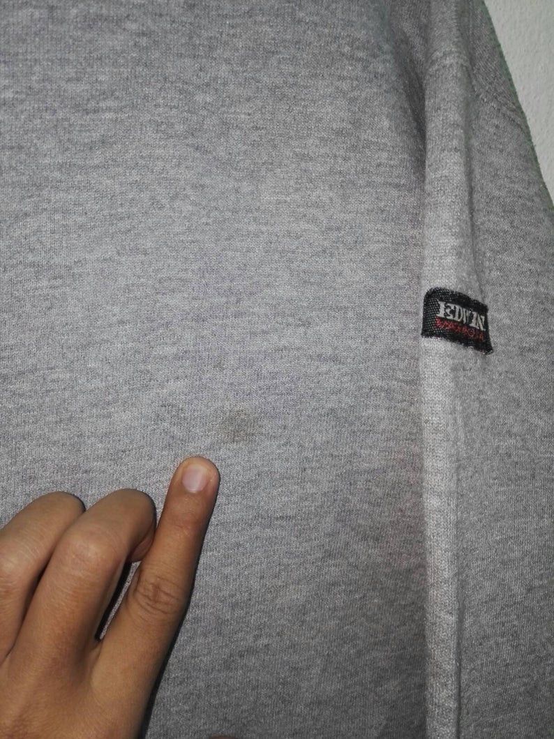 Edwin Vintage Edwin Plain Grey Sweatshirt (338) Size US L / EU 52-54 / 3 - 6 Thumbnail