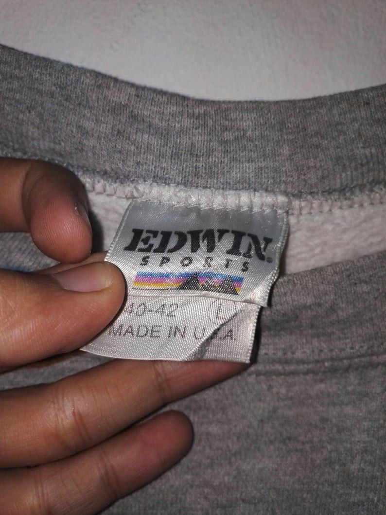 Edwin Vintage Edwin Plain Grey Sweatshirt (338) Size US L / EU 52-54 / 3 - 4 Thumbnail