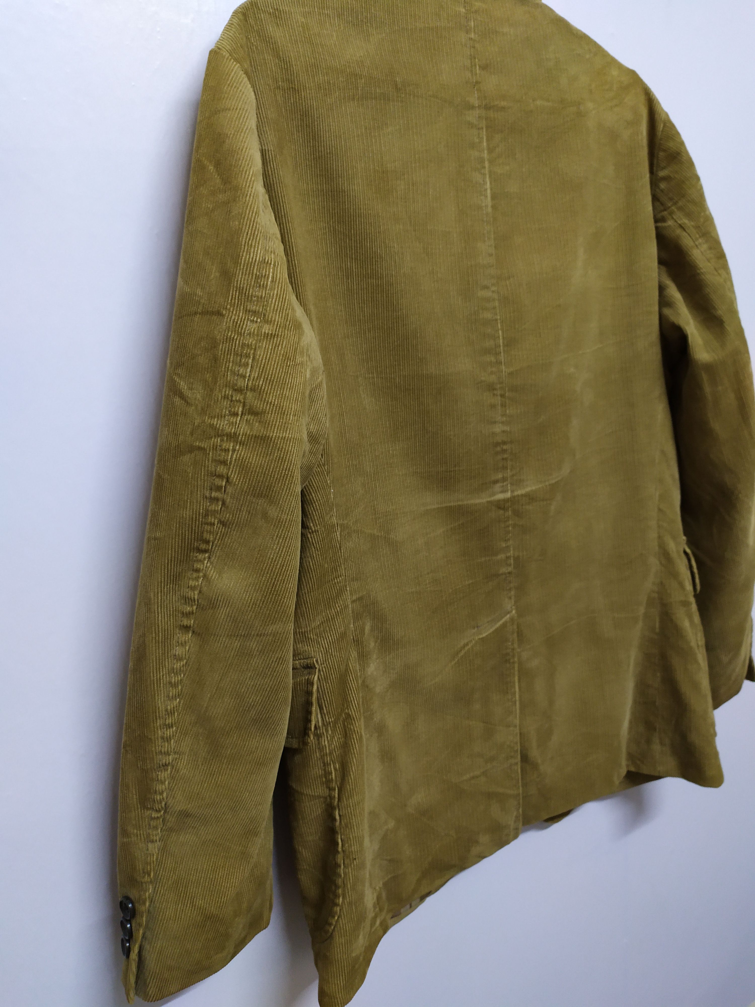Japanese Brand CONDUROY BLAZER COAT FADED JACKET Size 38R - 9 Thumbnail