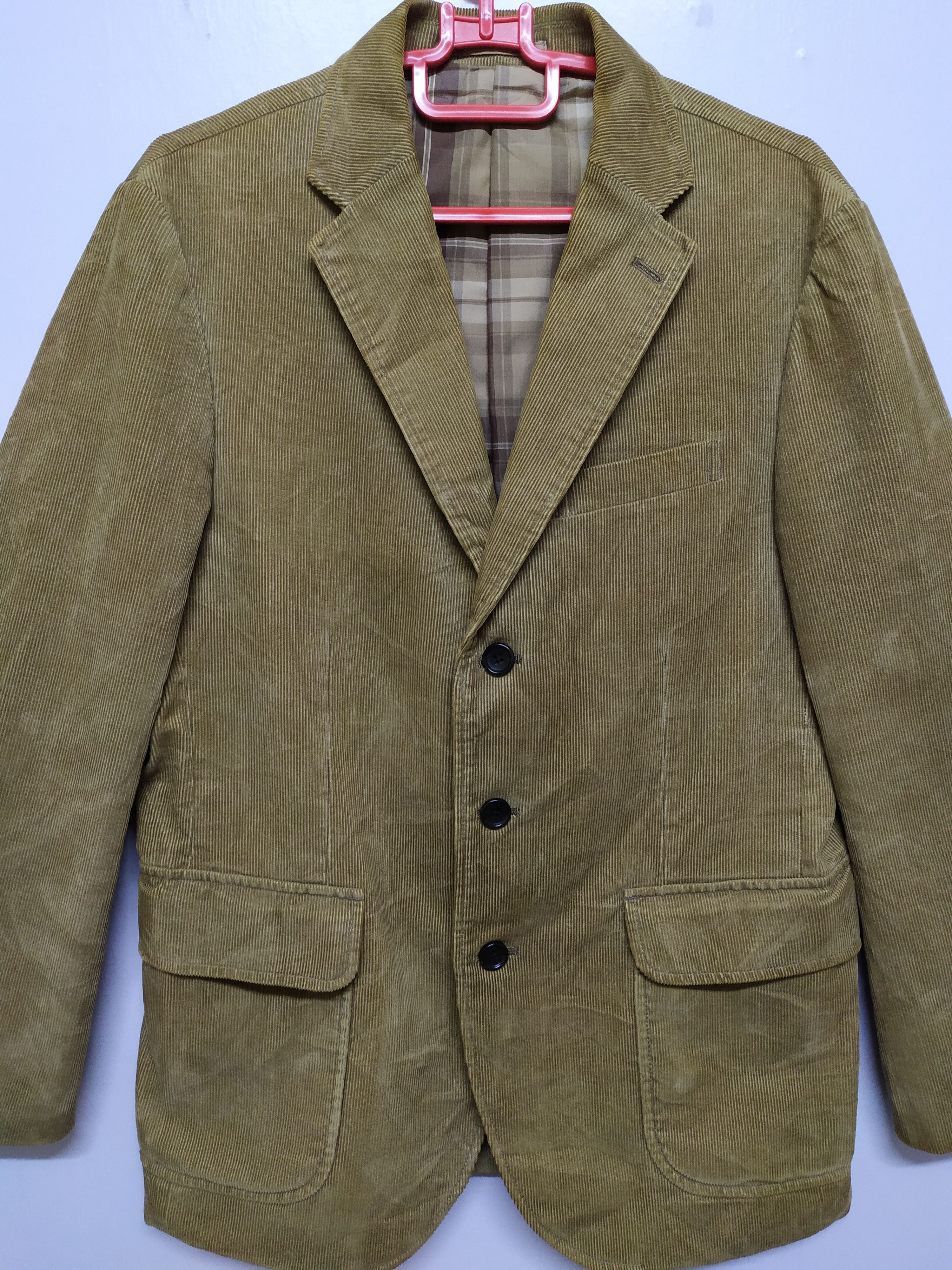 Japanese Brand CONDUROY BLAZER COAT FADED JACKET Size 38R - 4 Thumbnail