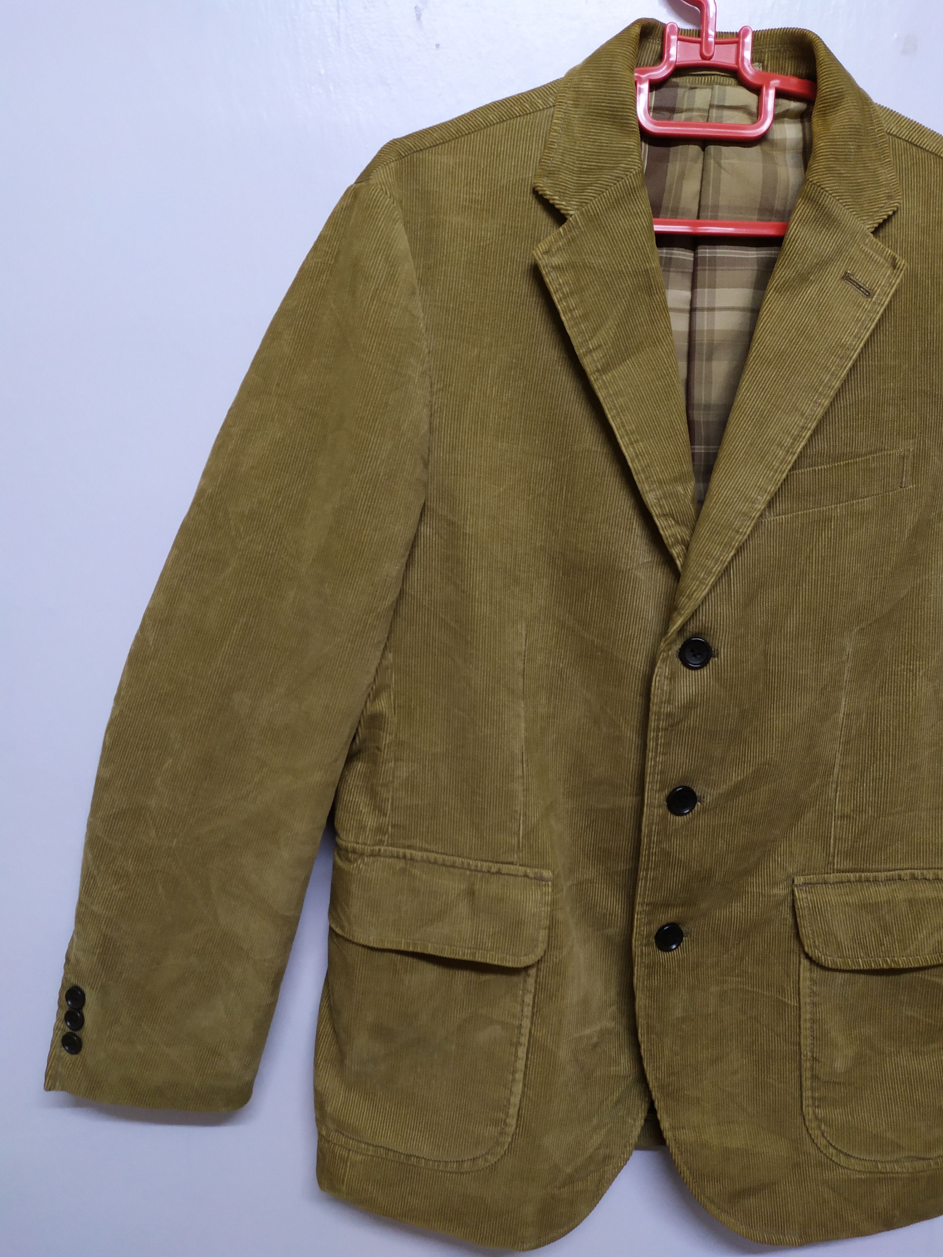 Japanese Brand CONDUROY BLAZER COAT FADED JACKET Size 38R - 3 Thumbnail