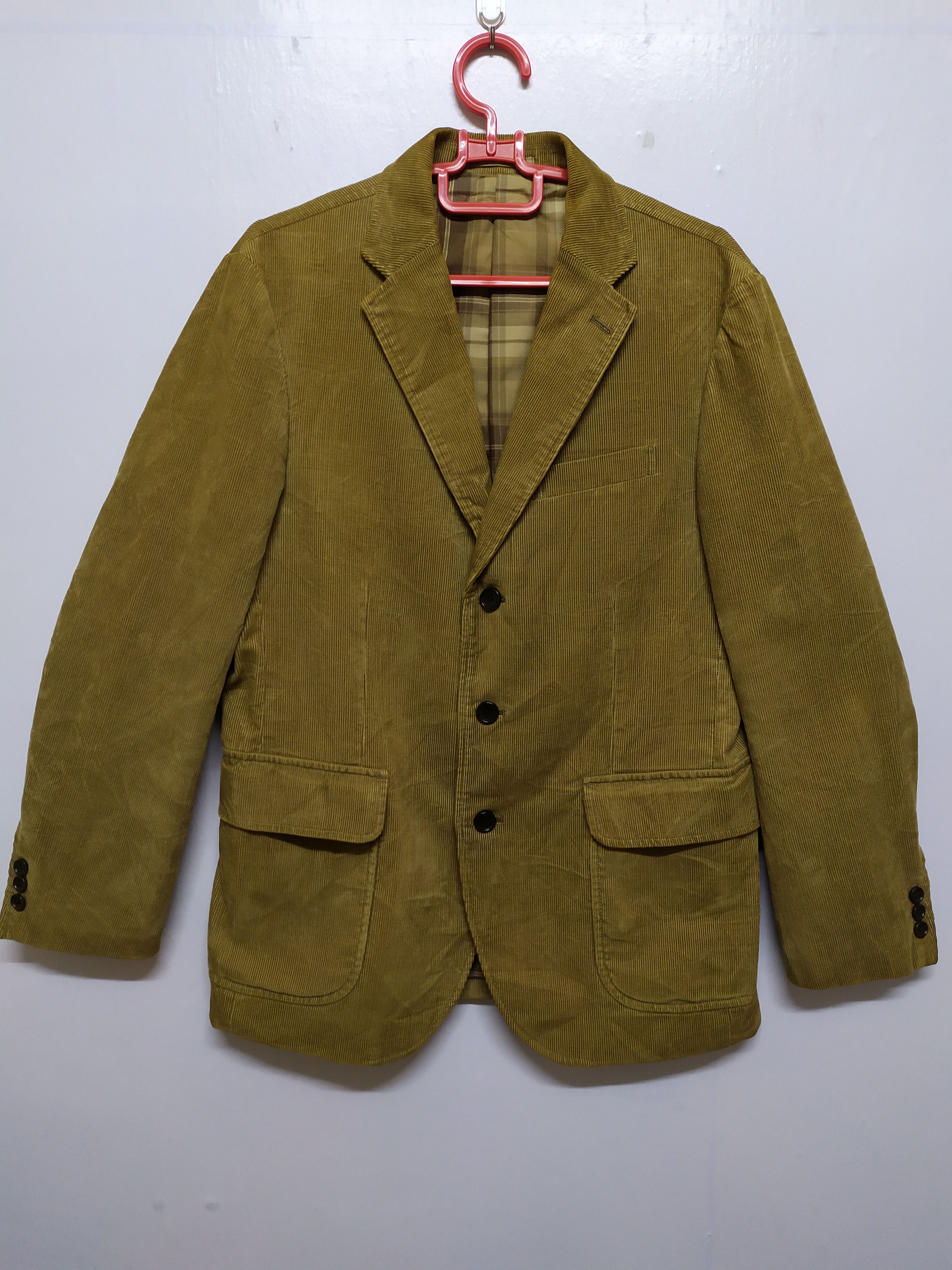 CONDUROY BLAZER COAT FADED JACKET