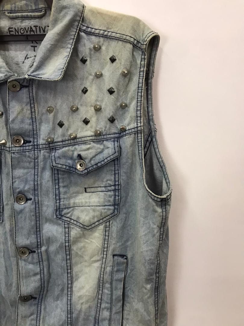Seditionaries ENOVATIVE sedionaries vest denim jacket punk style Size US XL / EU 56 / 4 - 4 Thumbnail
