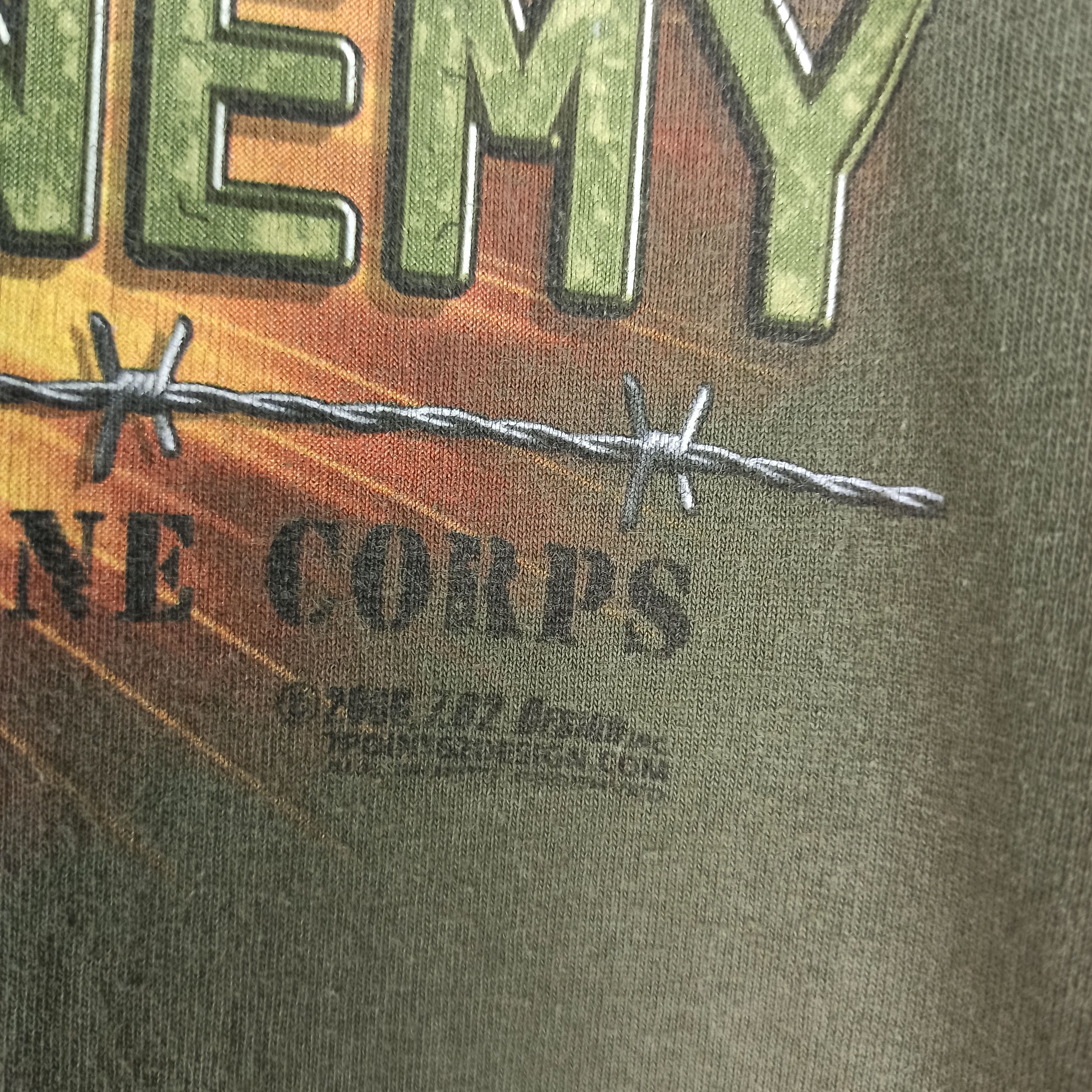 Vintage Vintage USMC MILITARY MARINE USA Tees Size US XL / EU 56 / 4 - 4 Thumbnail