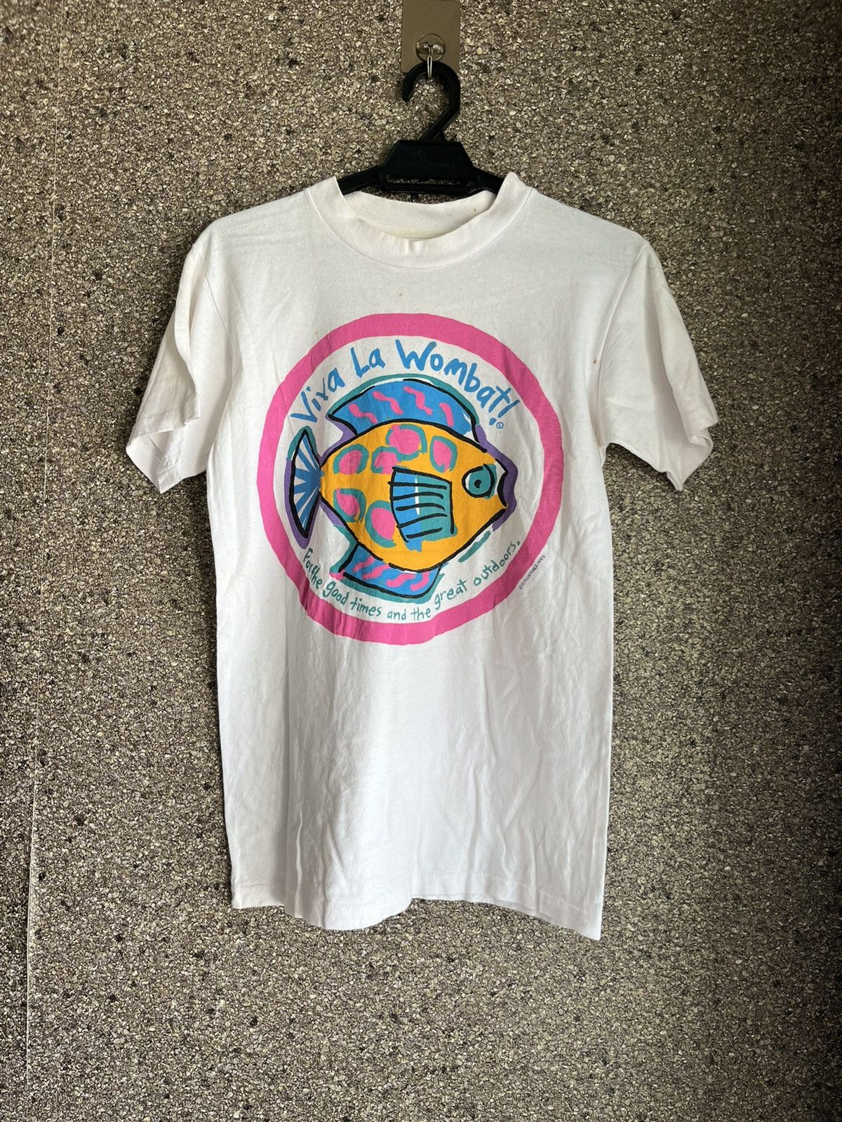 image of Vintage Viva La Wombat Ft33 in White, Men's (Size Small)