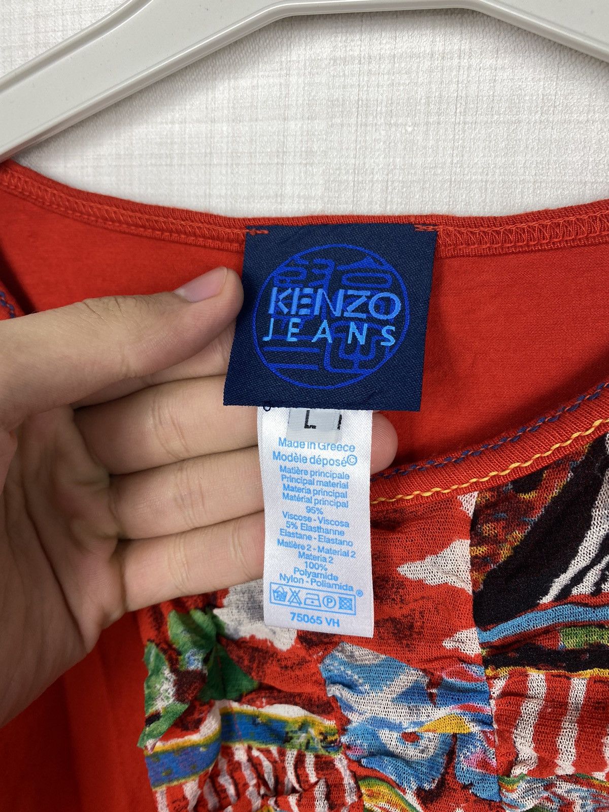 Kenzo × Vintage Kenzo Jeans Embroidered Long Sleeve Size M / US 6-8 / IT 42-44 - 7 Thumbnail