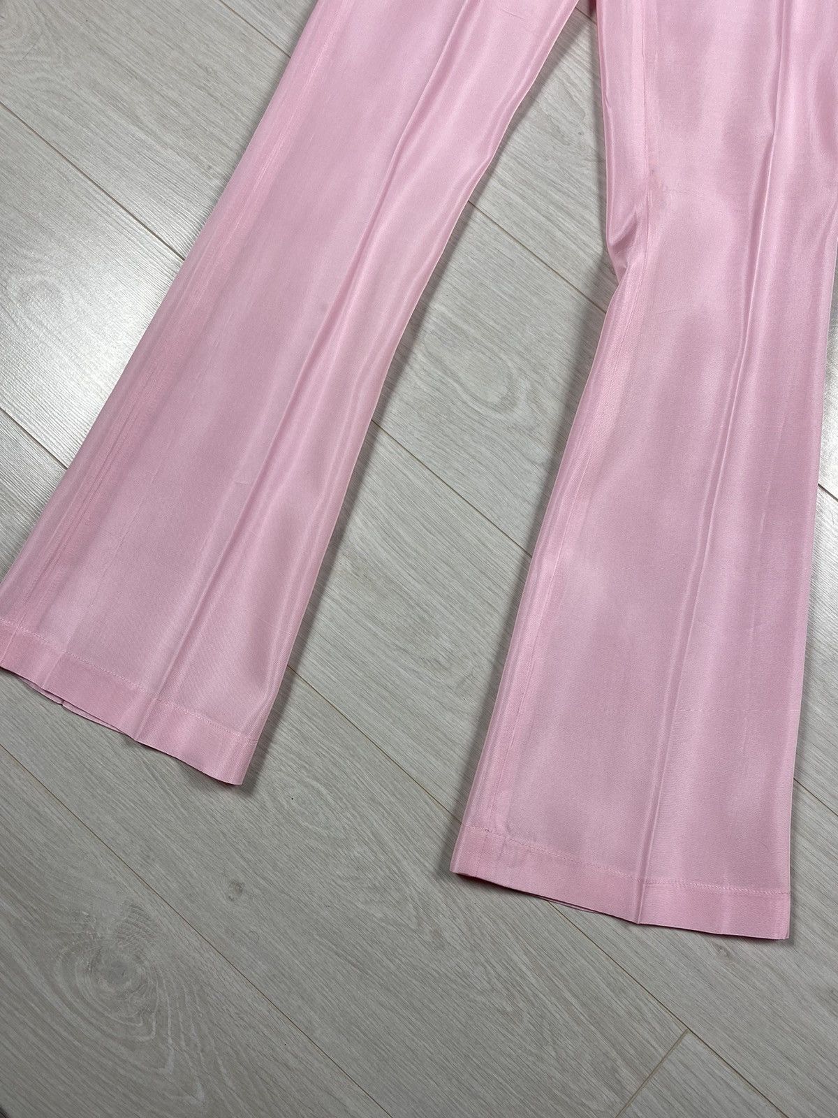 Other × Vintage Miscreants London Pink Pants Waist Vintage Flared Satin Size 26" / US 2 / IT 38 - 3 Thumbnail