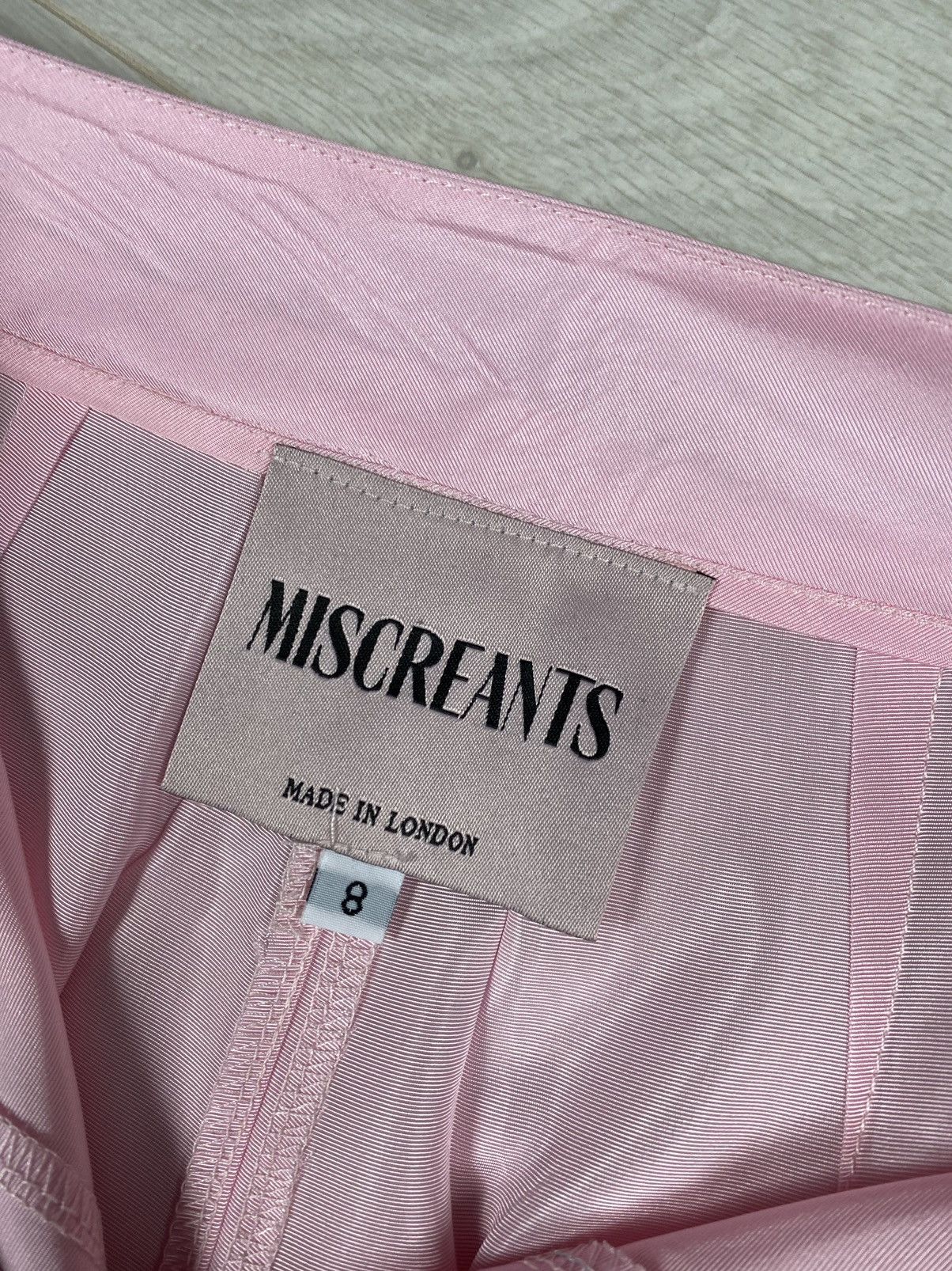 Other × Vintage Miscreants London Pink Pants Waist Vintage Flared Satin Size 26" / US 2 / IT 38 - 6 Thumbnail