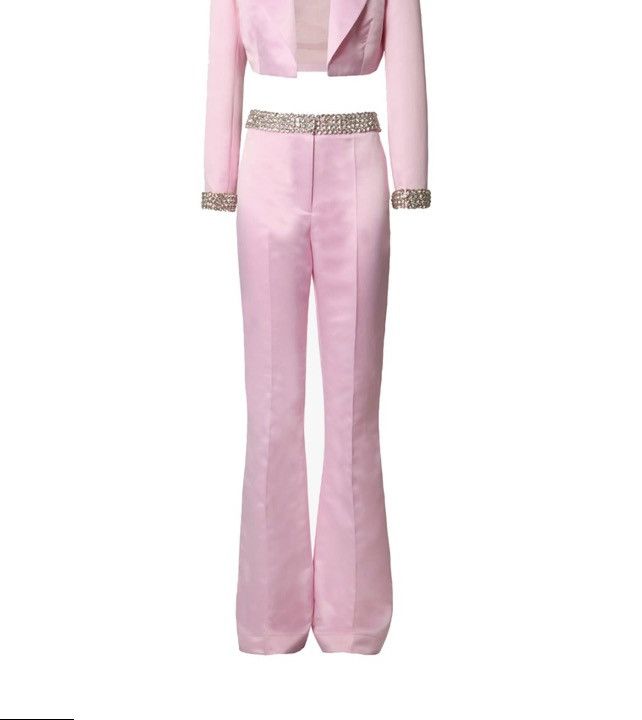 Other × Vintage Miscreants London Pink Pants Waist Vintage Flared Satin Size 26" / US 2 / IT 38 - 1 Thumbnail