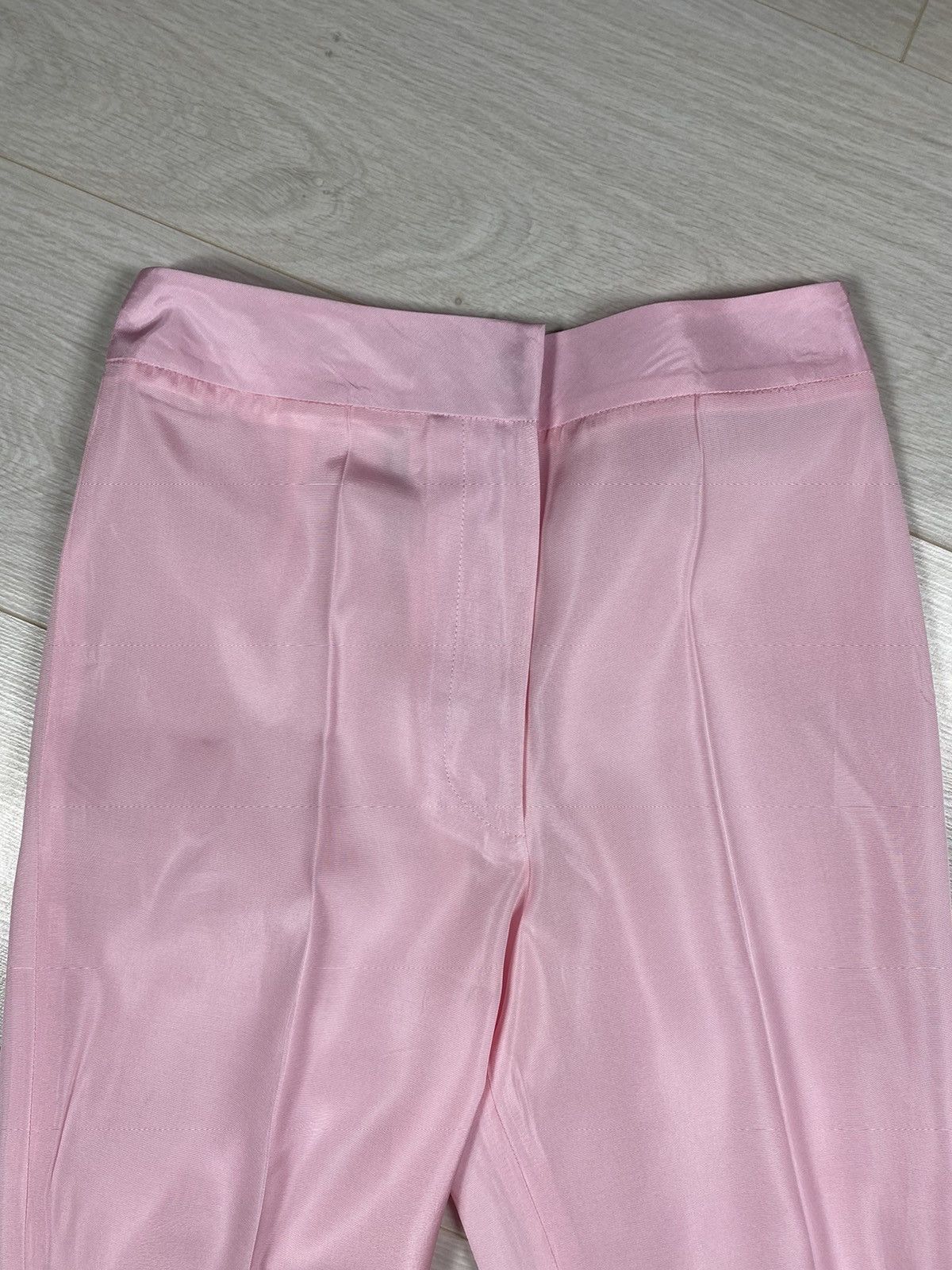 Other × Vintage Miscreants London Pink Pants Waist Vintage Flared Satin Size 26" / US 2 / IT 38 - 4 Thumbnail