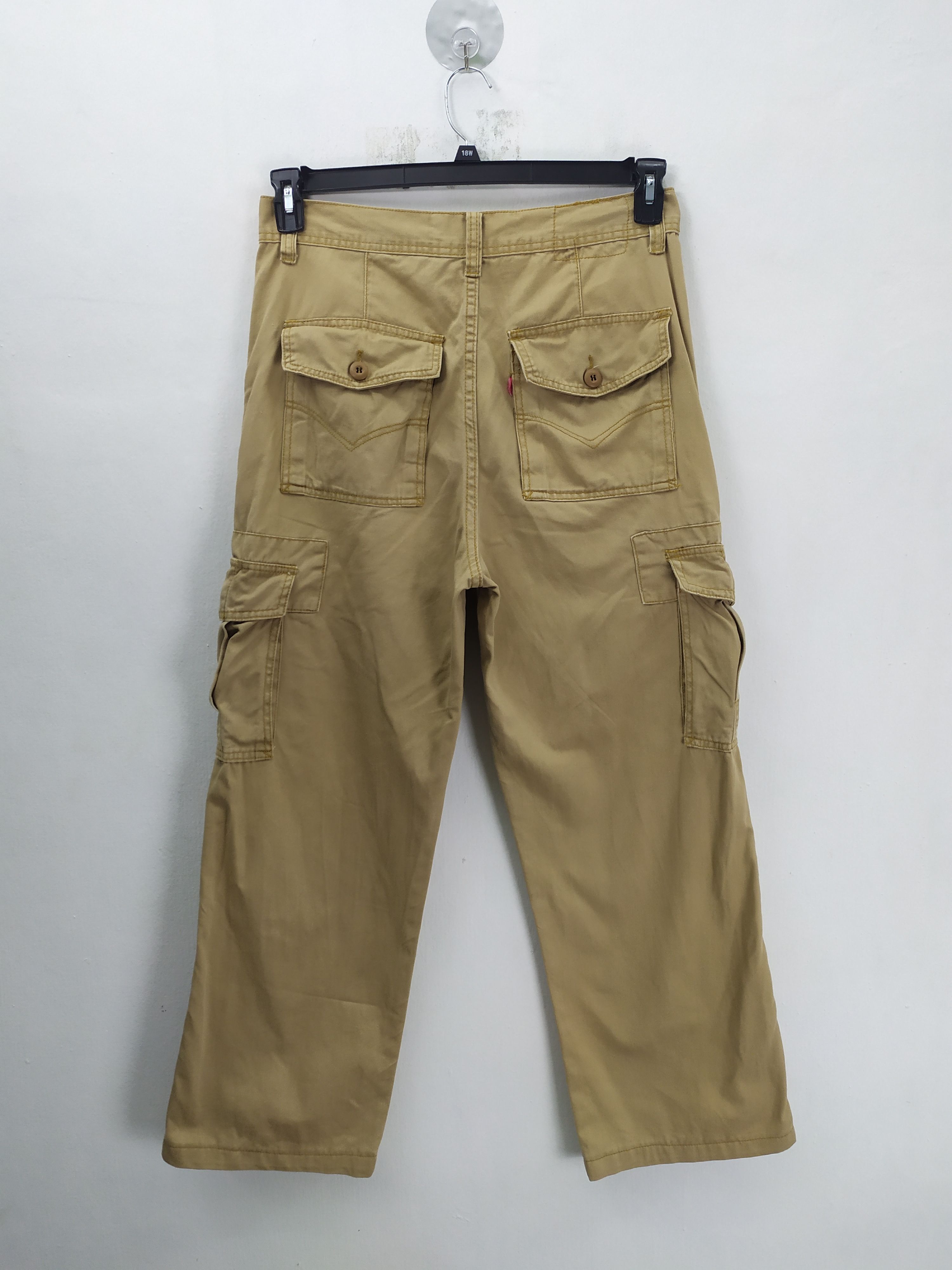 image of Joes Cargo Vintage Baggy Cargo Pants / Tactical Pants in Khaki, Men's (Size 33)