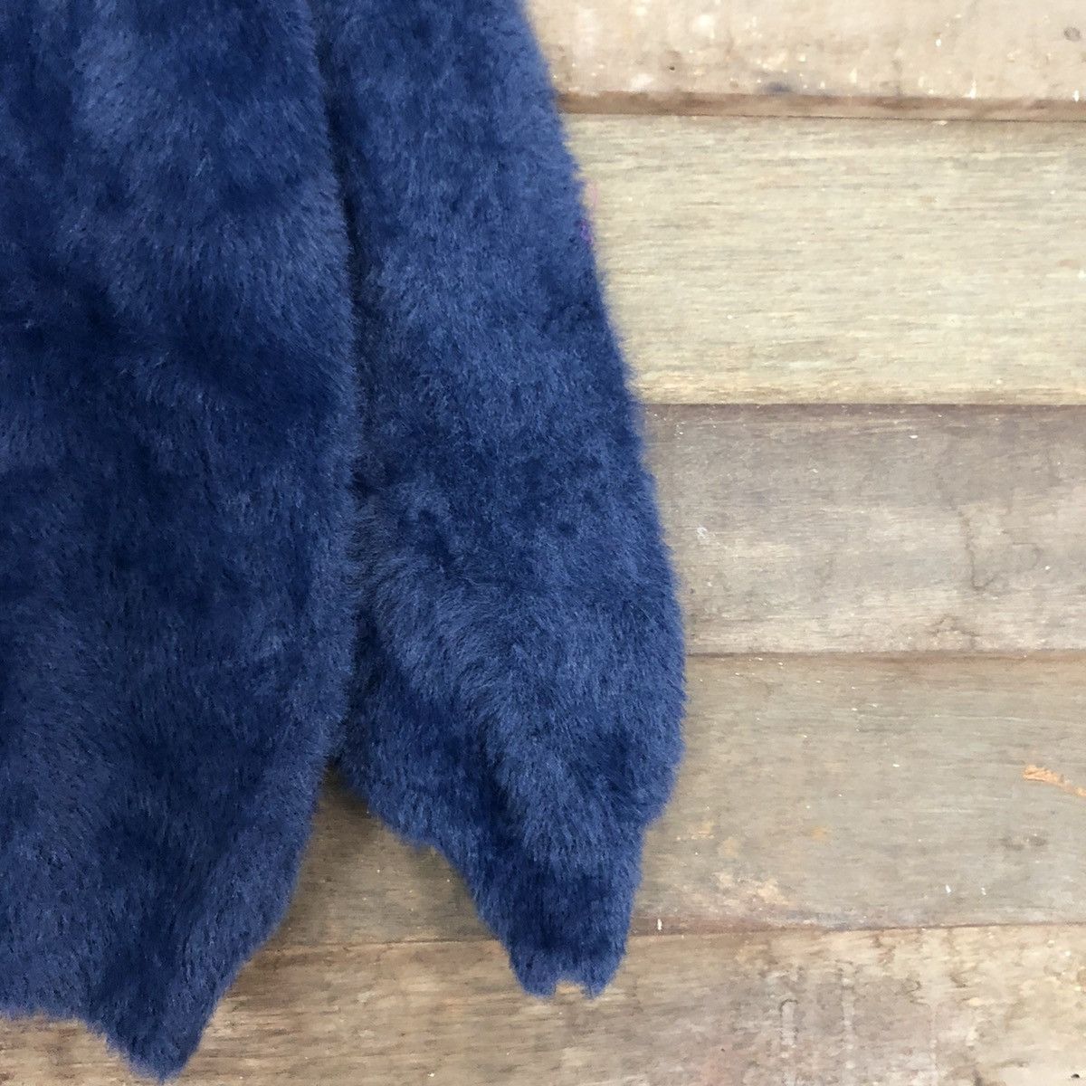 Homespun Knitwear DLL Japan Dark Blue Mohair Shag Shaggy Knitwear #c1109 Size S / US 4 / IT 40 - 4 Thumbnail