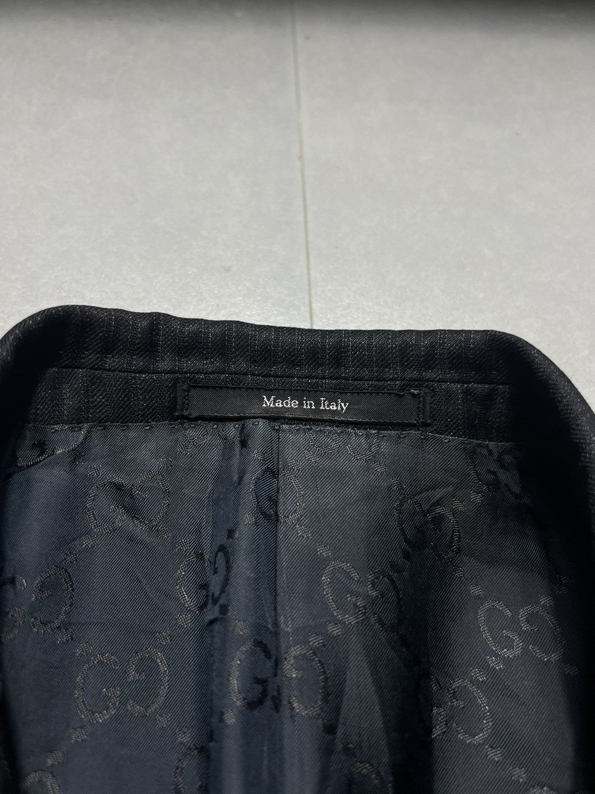 Gucci × Tom Ford Gucci - Tom Ford Monogram Lining Blazer Size 50R - 8 Thumbnail