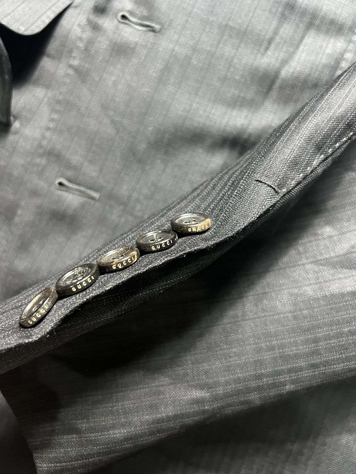Gucci × Tom Ford Gucci - Tom Ford Monogram Lining Blazer Size 50R - 7 Thumbnail
