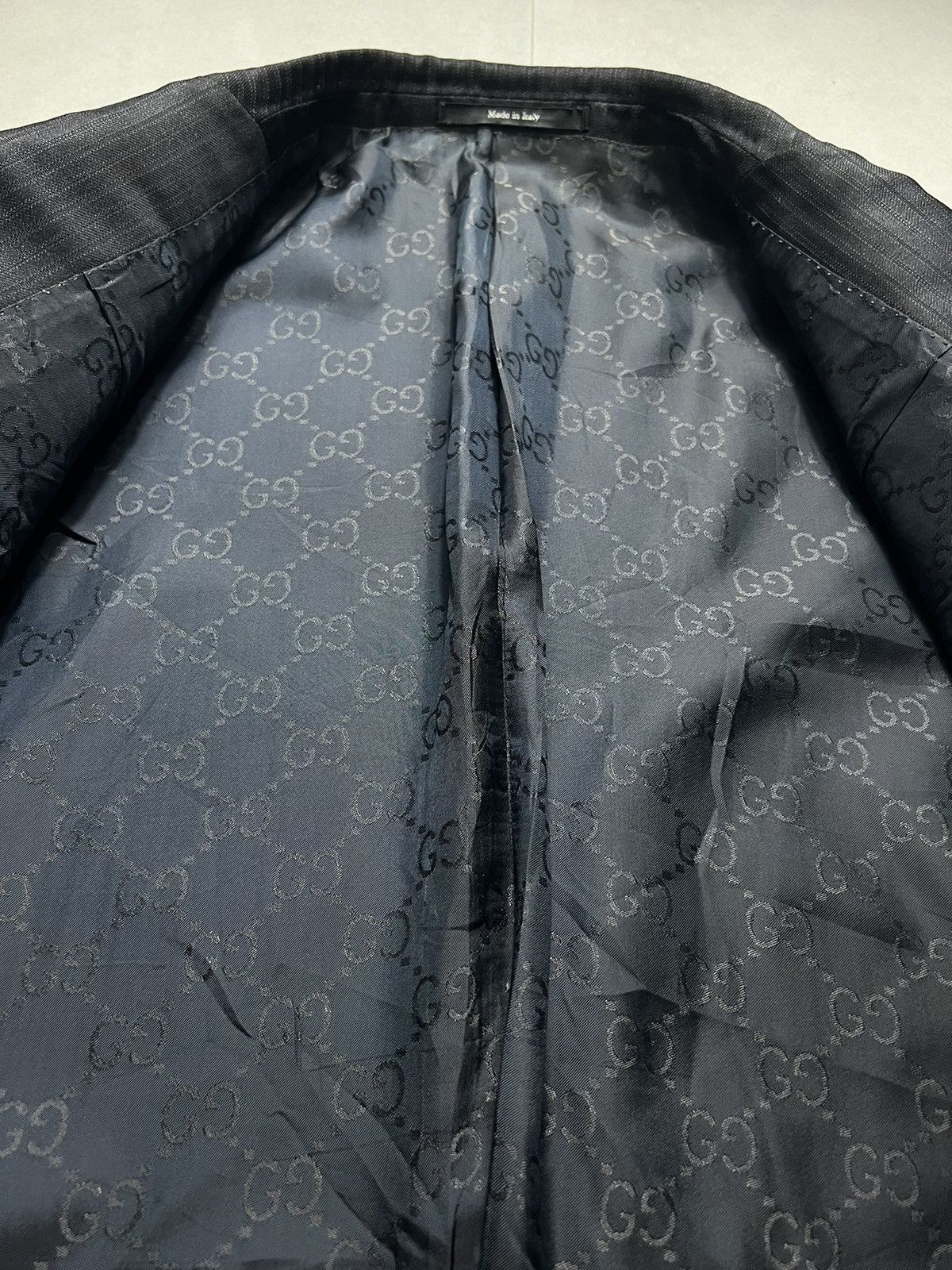Gucci × Tom Ford Gucci - Tom Ford Monogram Lining Blazer Size 50R - 3 Thumbnail