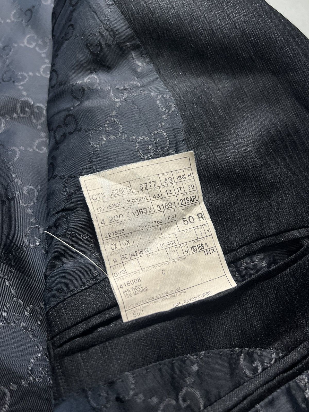 Gucci × Tom Ford Gucci - Tom Ford Monogram Lining Blazer Size 50R - 10 Thumbnail