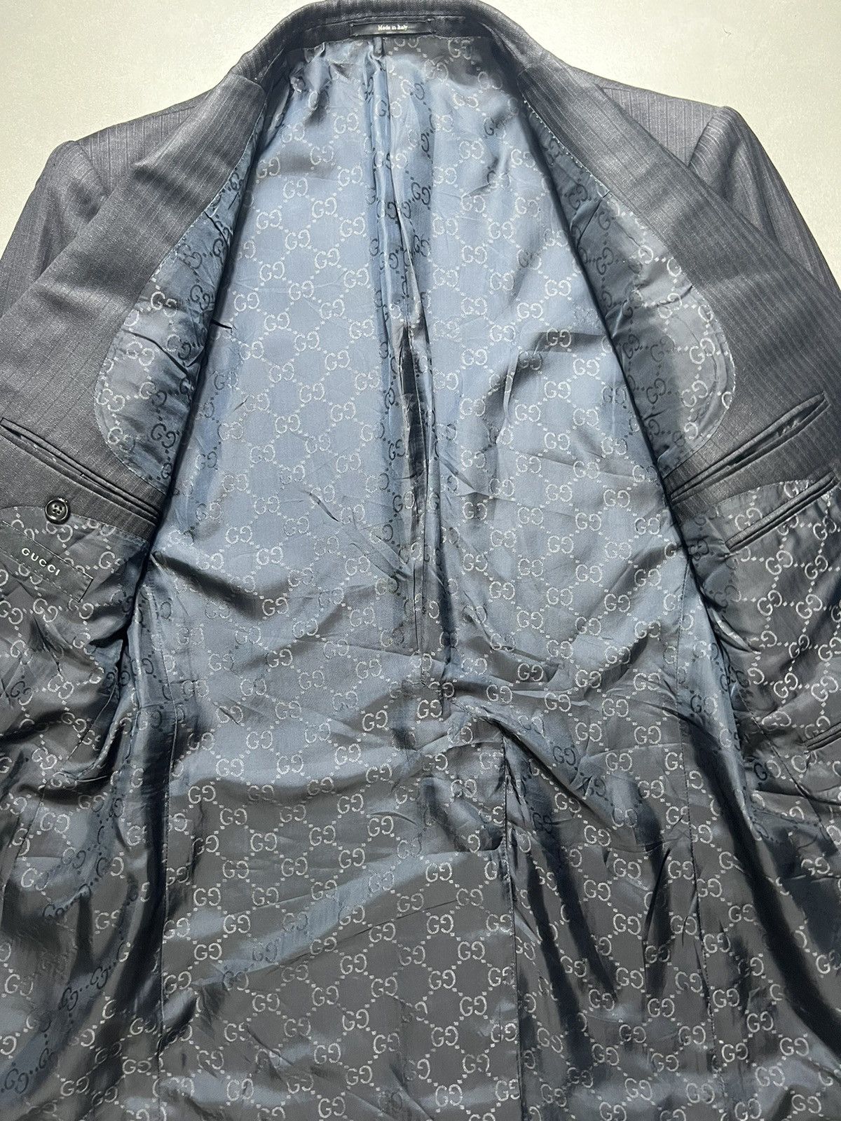 Gucci × Tom Ford Gucci - Tom Ford Monogram Lining Blazer Size 50R - 2 Thumbnail