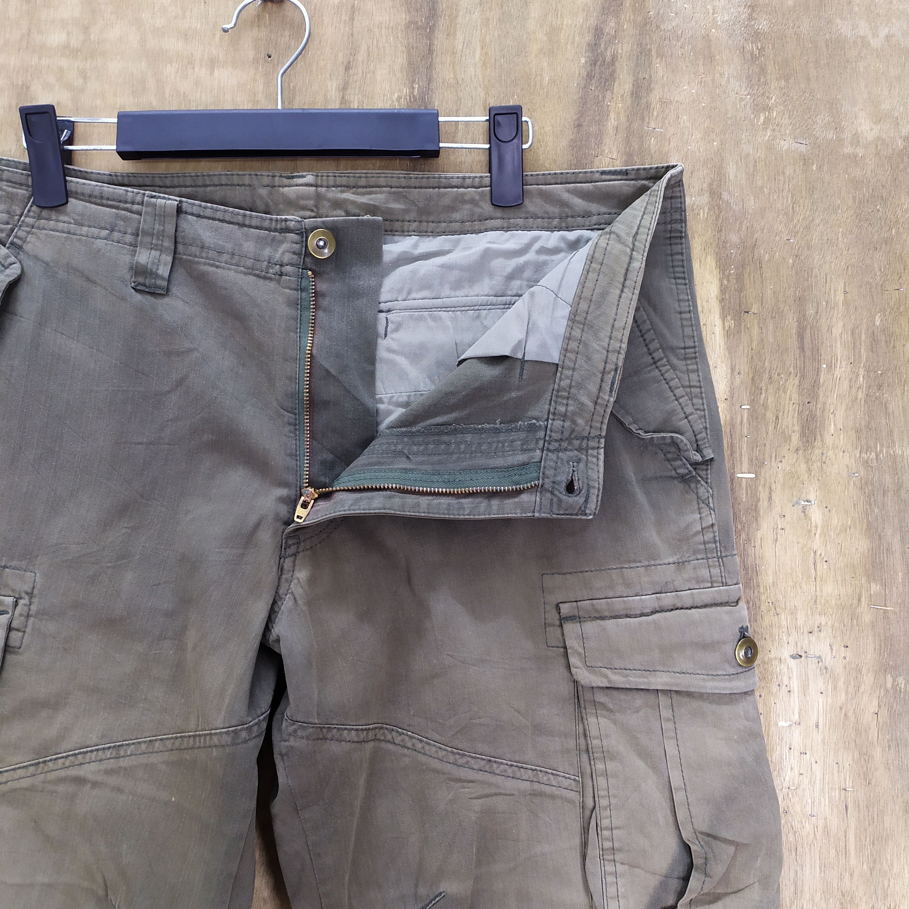 Japanese Brand × Takeo Kikuchi × Vintage 8 POCKET VINTAGE TAKEO KIKUCHI FADED FLARED CARGO PANTS Size US 33 - 9 Thumbnail