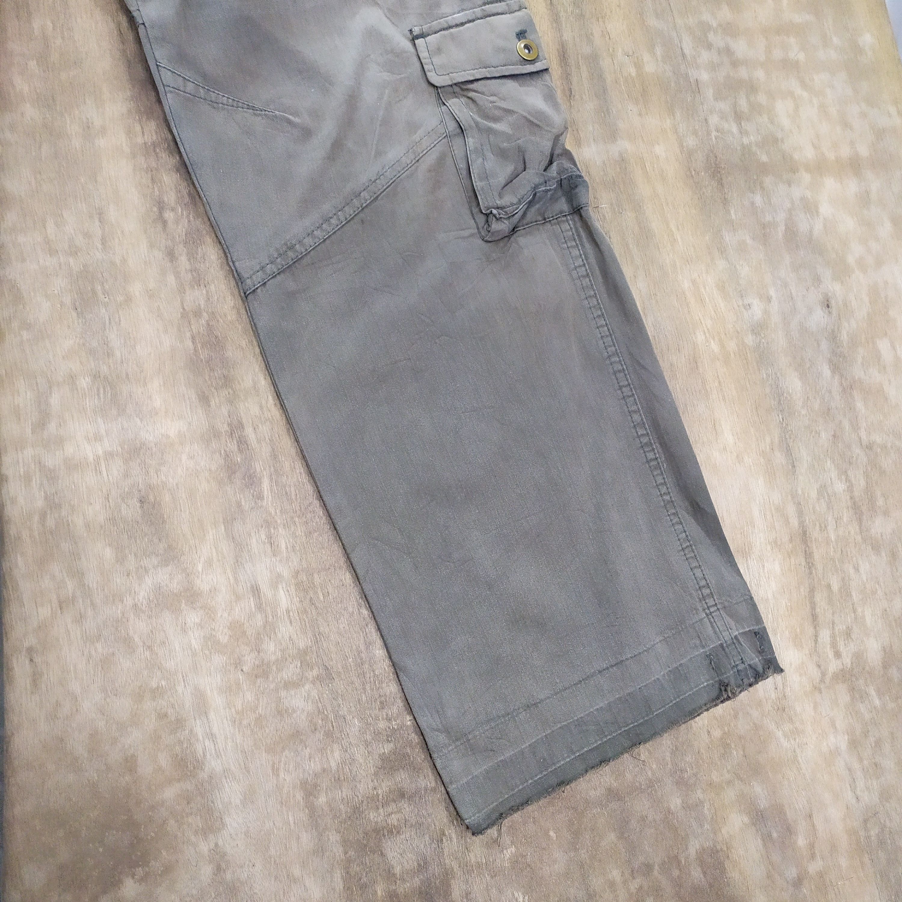 Japanese Brand × Takeo Kikuchi × Vintage 8 POCKET VINTAGE TAKEO KIKUCHI FADED FLARED CARGO PANTS Size US 33 - 4 Thumbnail