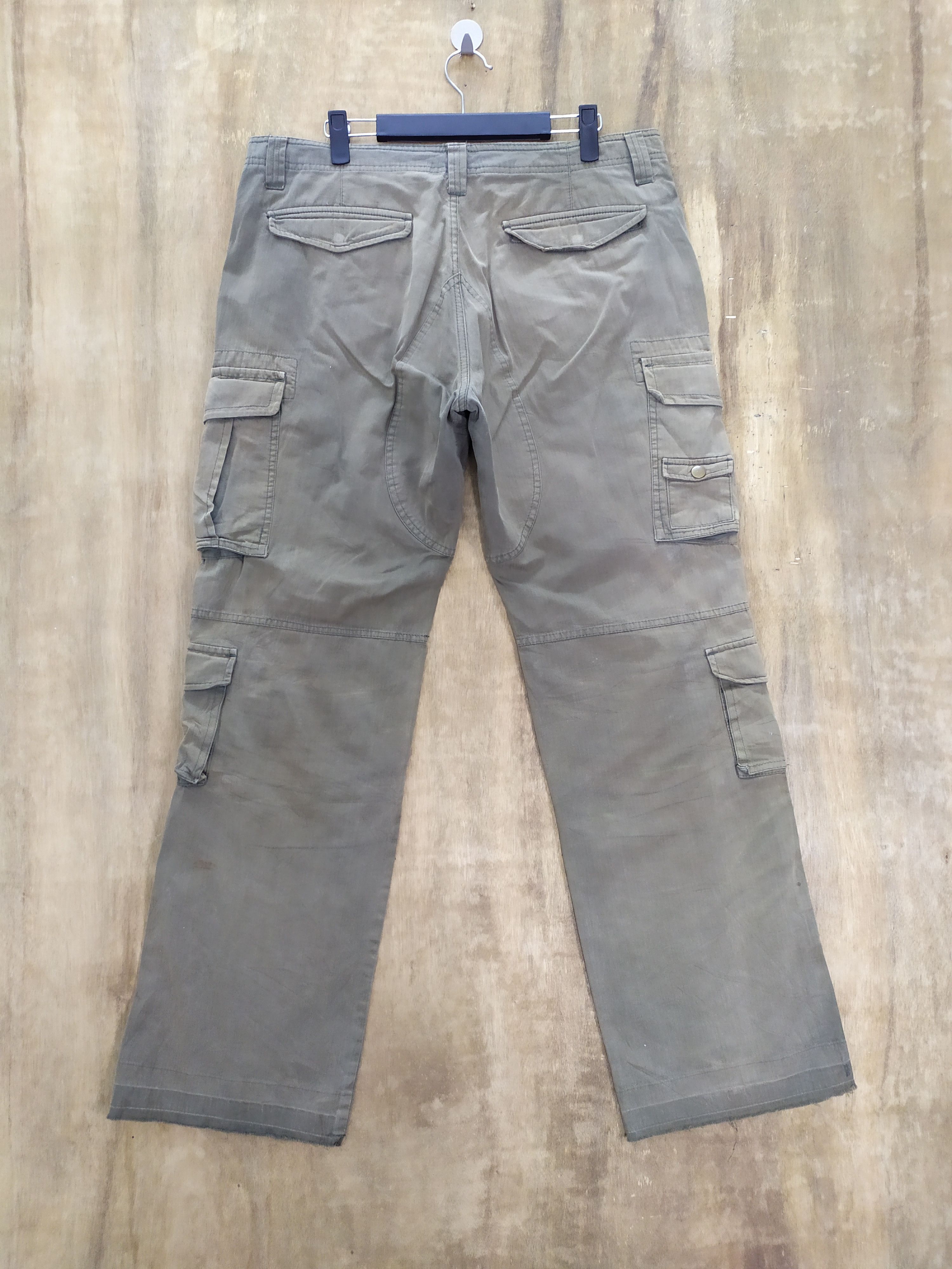 Japanese Brand × Takeo Kikuchi × Vintage 8 POCKET VINTAGE TAKEO KIKUCHI FADED FLARED CARGO PANTS Size US 33 - 11 Thumbnail