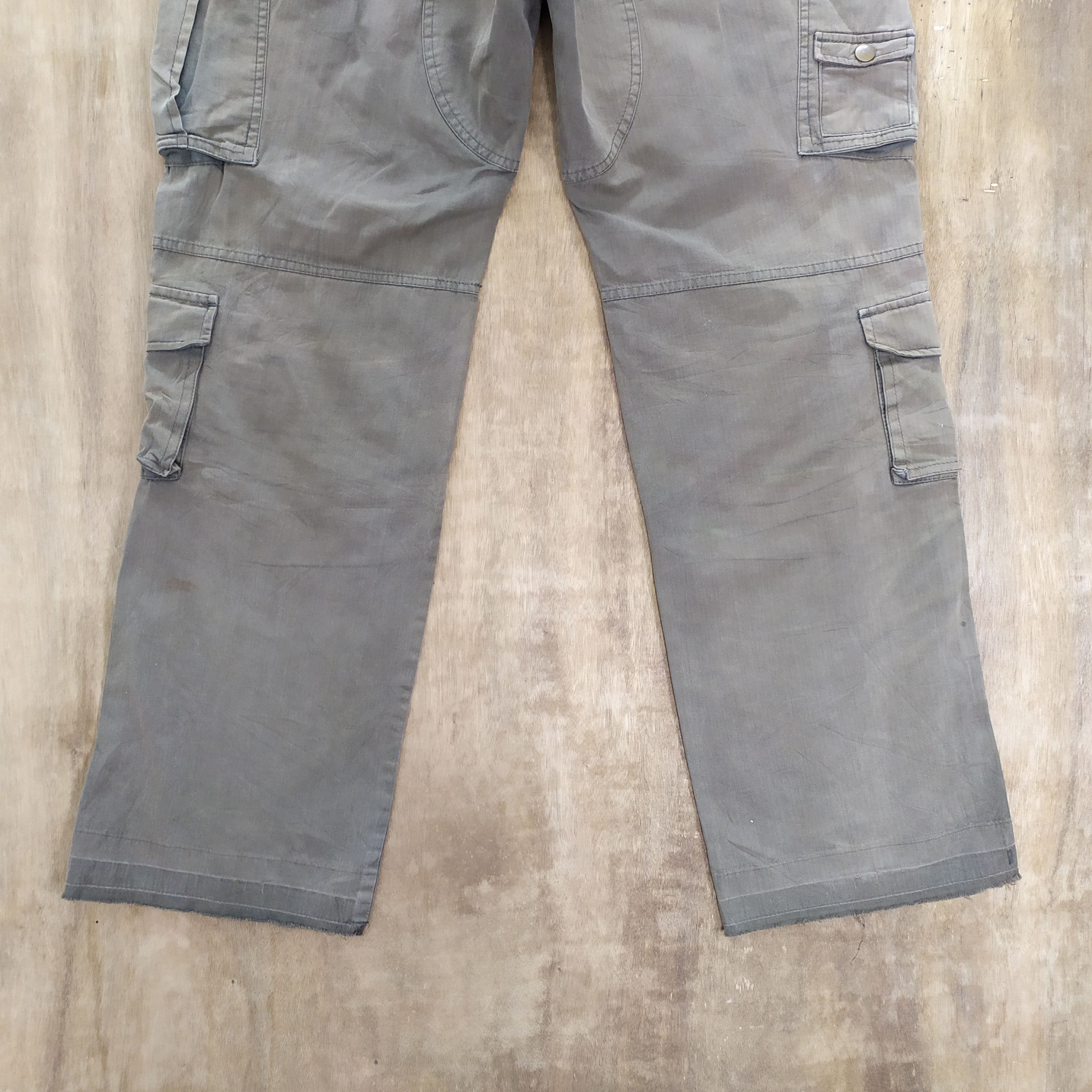 Japanese Brand × Takeo Kikuchi × Vintage 8 POCKET VINTAGE TAKEO KIKUCHI FADED FLARED CARGO PANTS Size US 33 - 12 Thumbnail