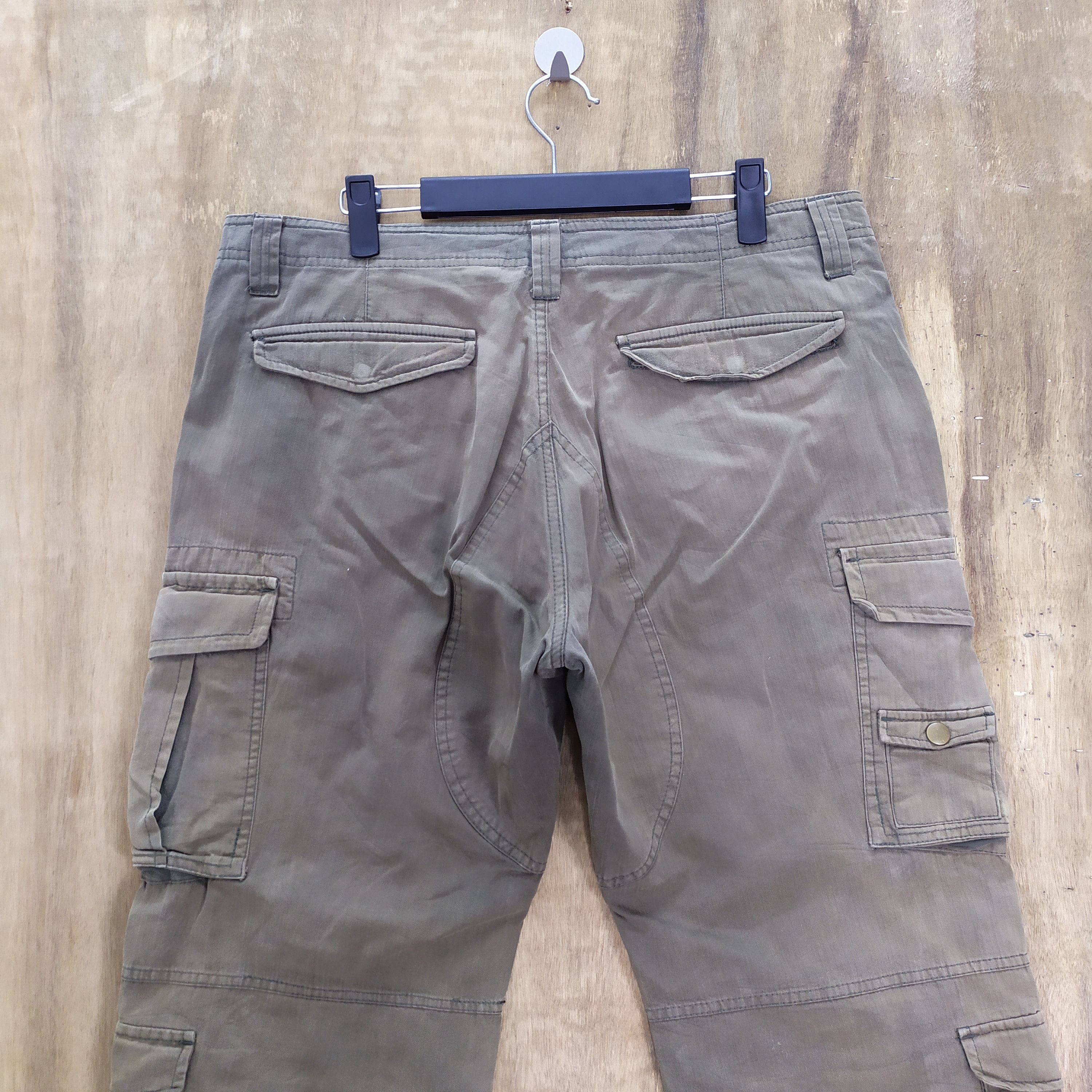 Japanese Brand × Takeo Kikuchi × Vintage 8 POCKET VINTAGE TAKEO KIKUCHI FADED FLARED CARGO PANTS Size US 33 - 10 Thumbnail